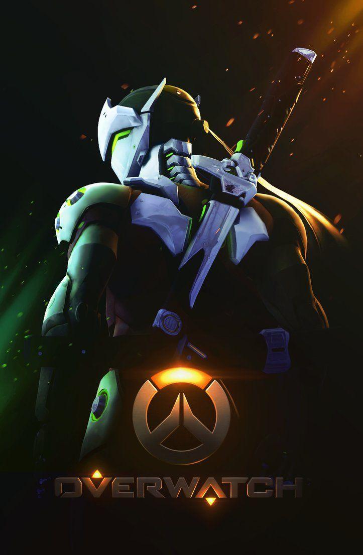 I Created a Genji Phone Wallpaper with 2 different versions Im loving the  mythic skin  rOverwatch