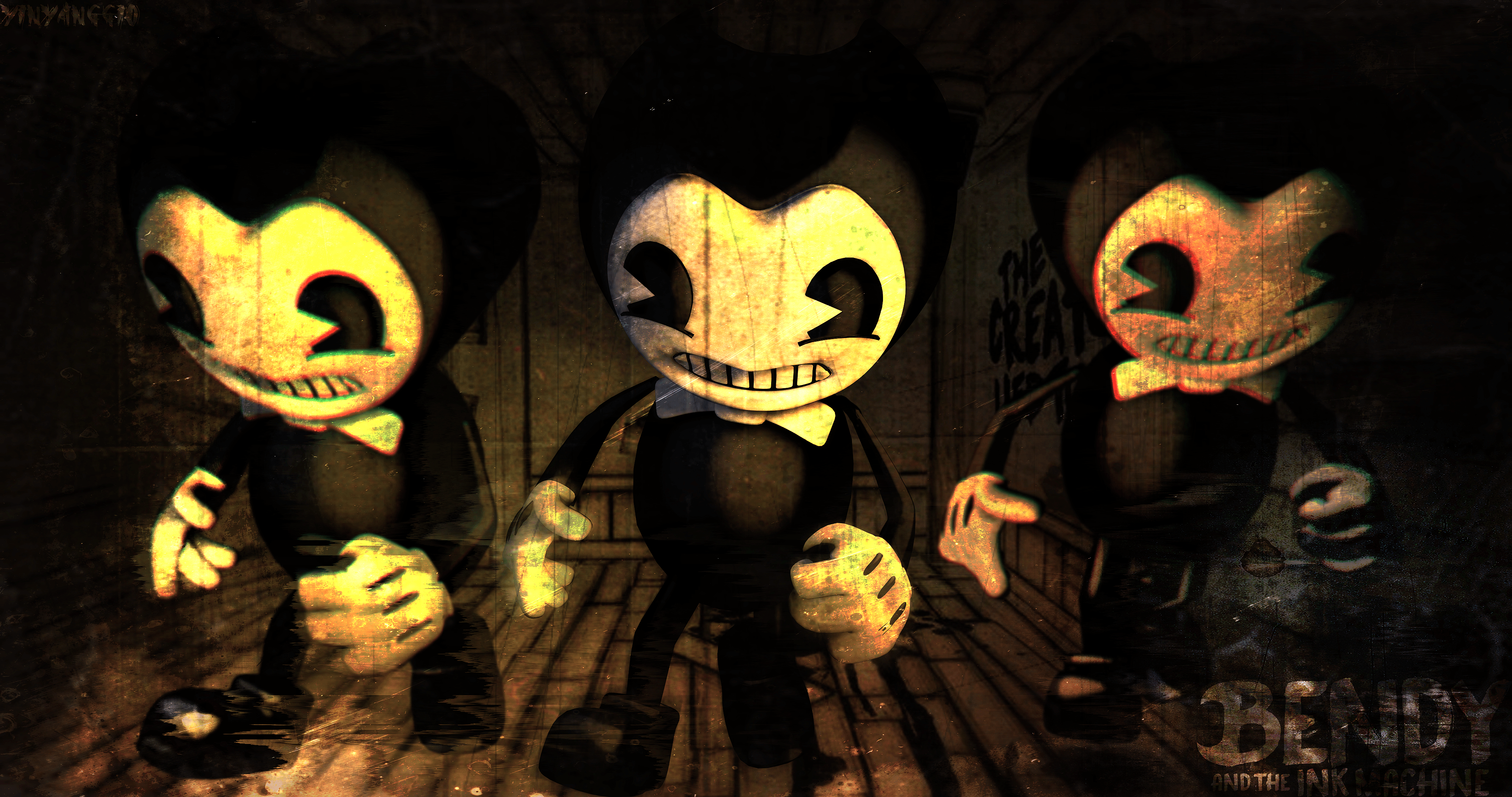 C4D. Wallpaper. Bendy and the Ink Machine
