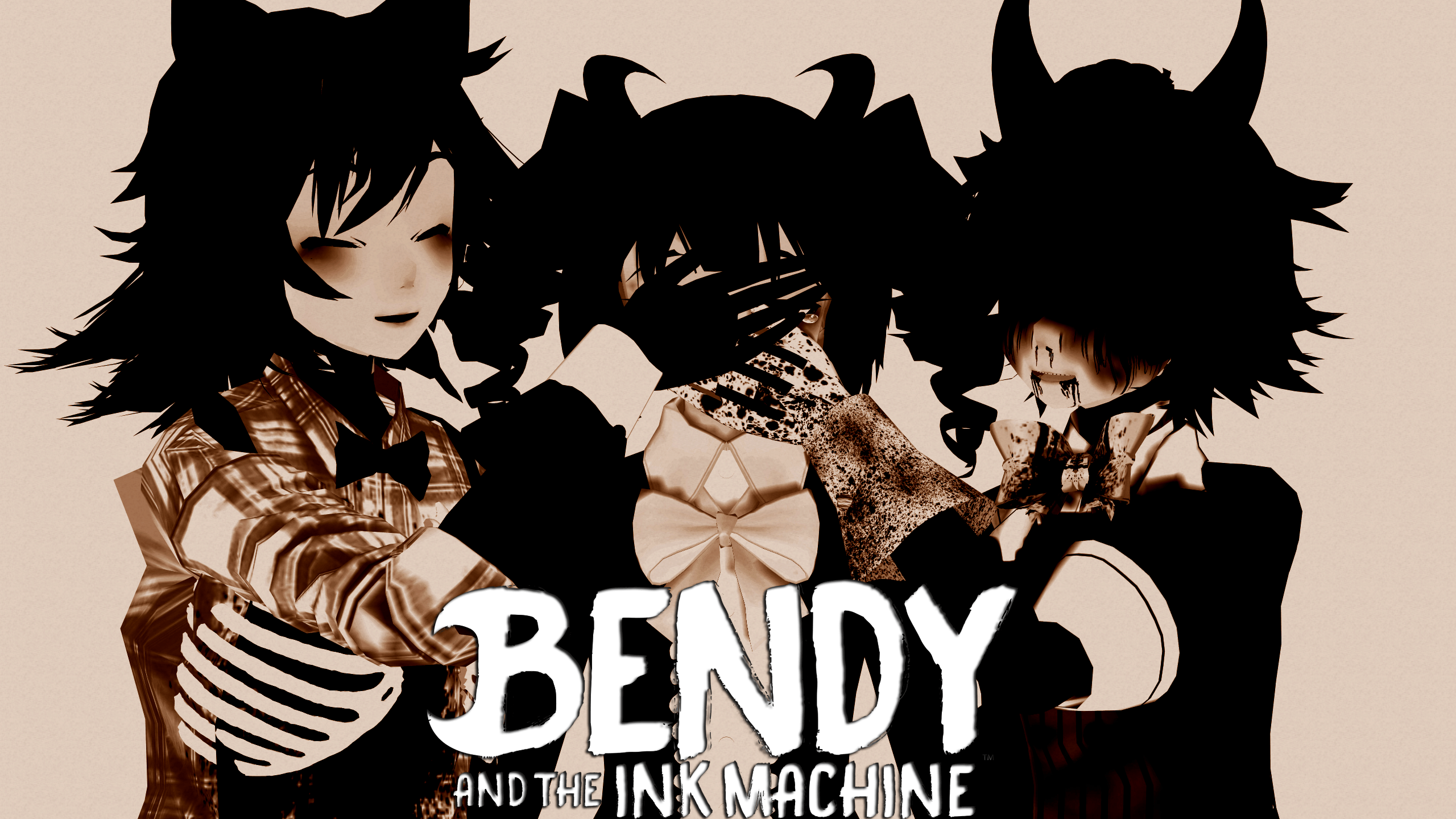 Download Melting Bendy And The Ink Machine Game Wallpaper