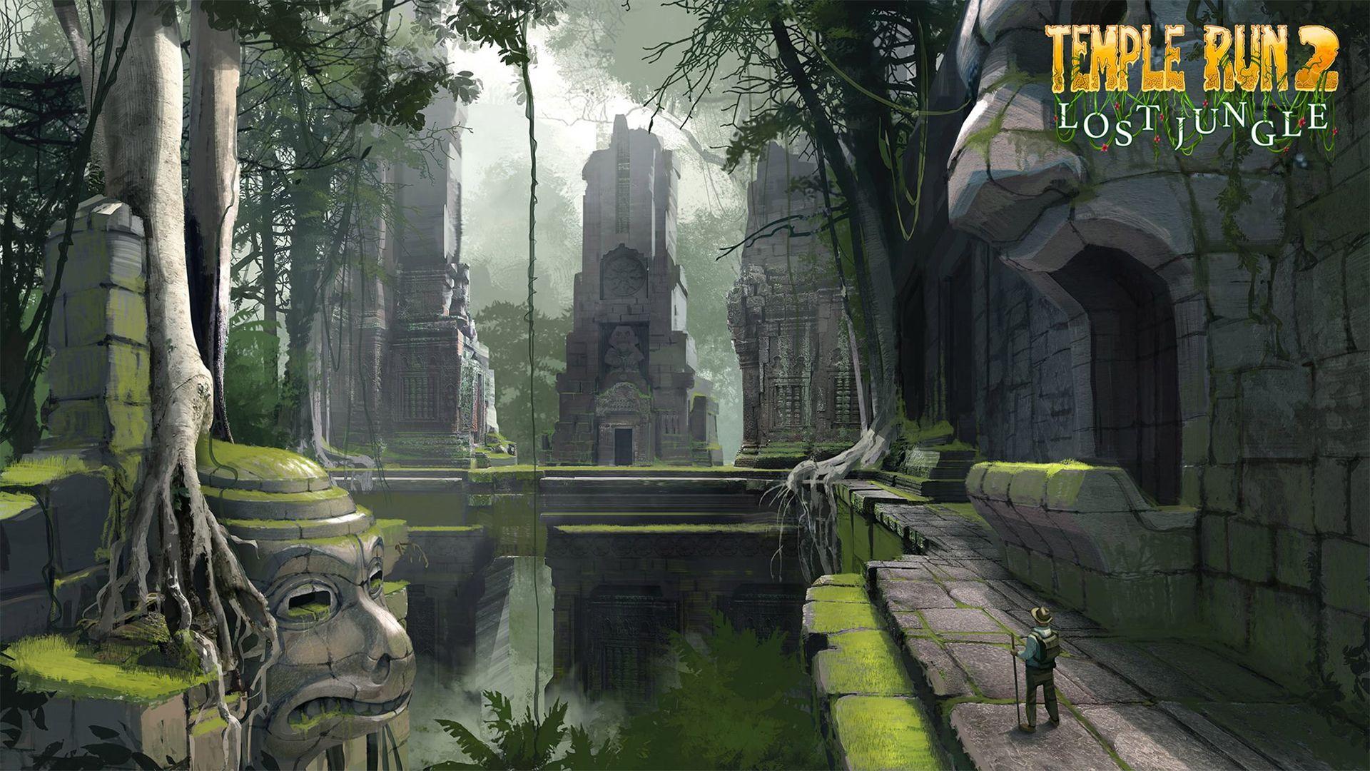 The ruins of the temple in the jungle Wallpaper from Temple Run 2