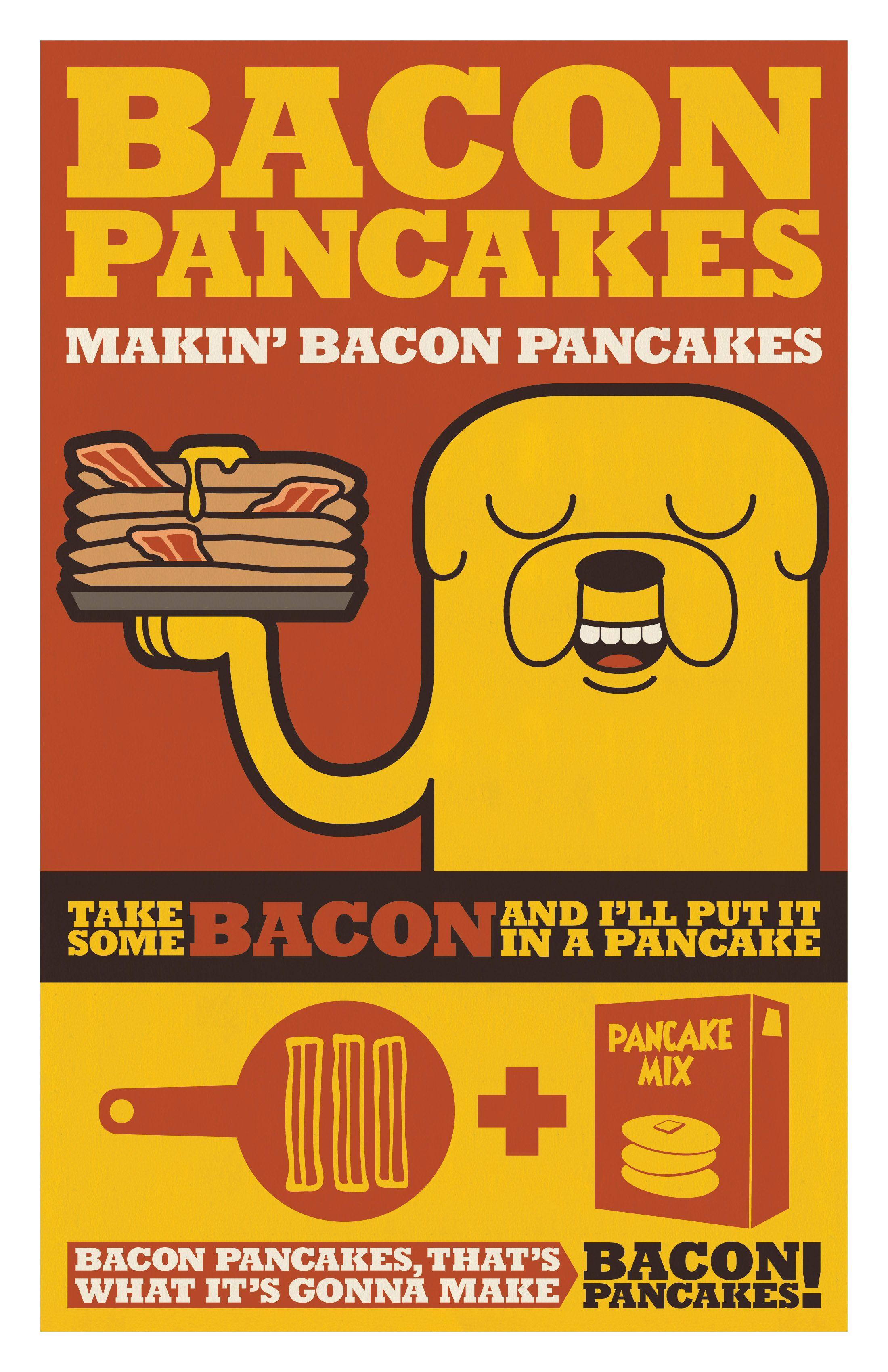 adventure time wallpaper bacon pancake