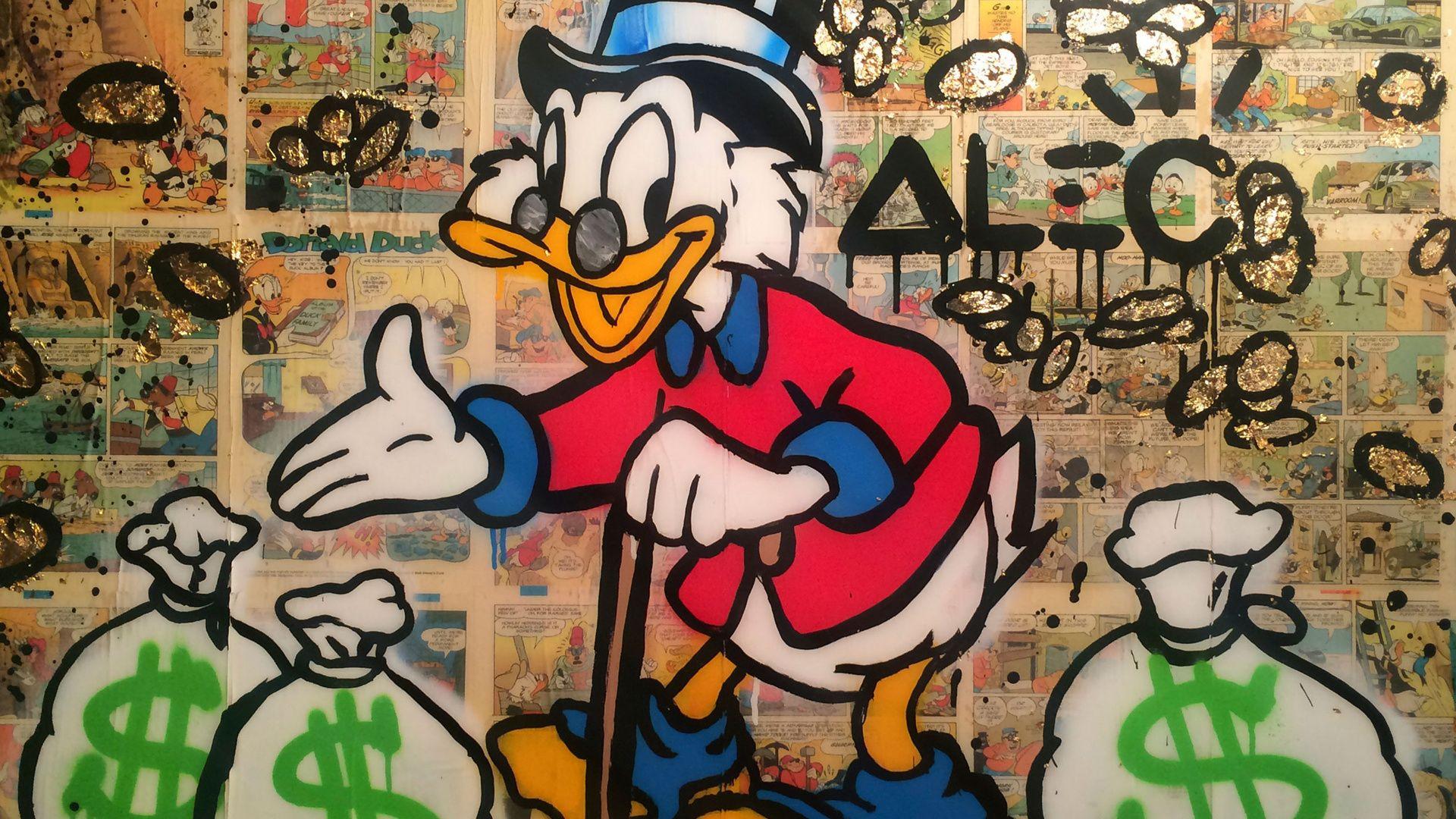 Alec Monopoly, Street Art, Scrooge, Fine Art, Modern Art
