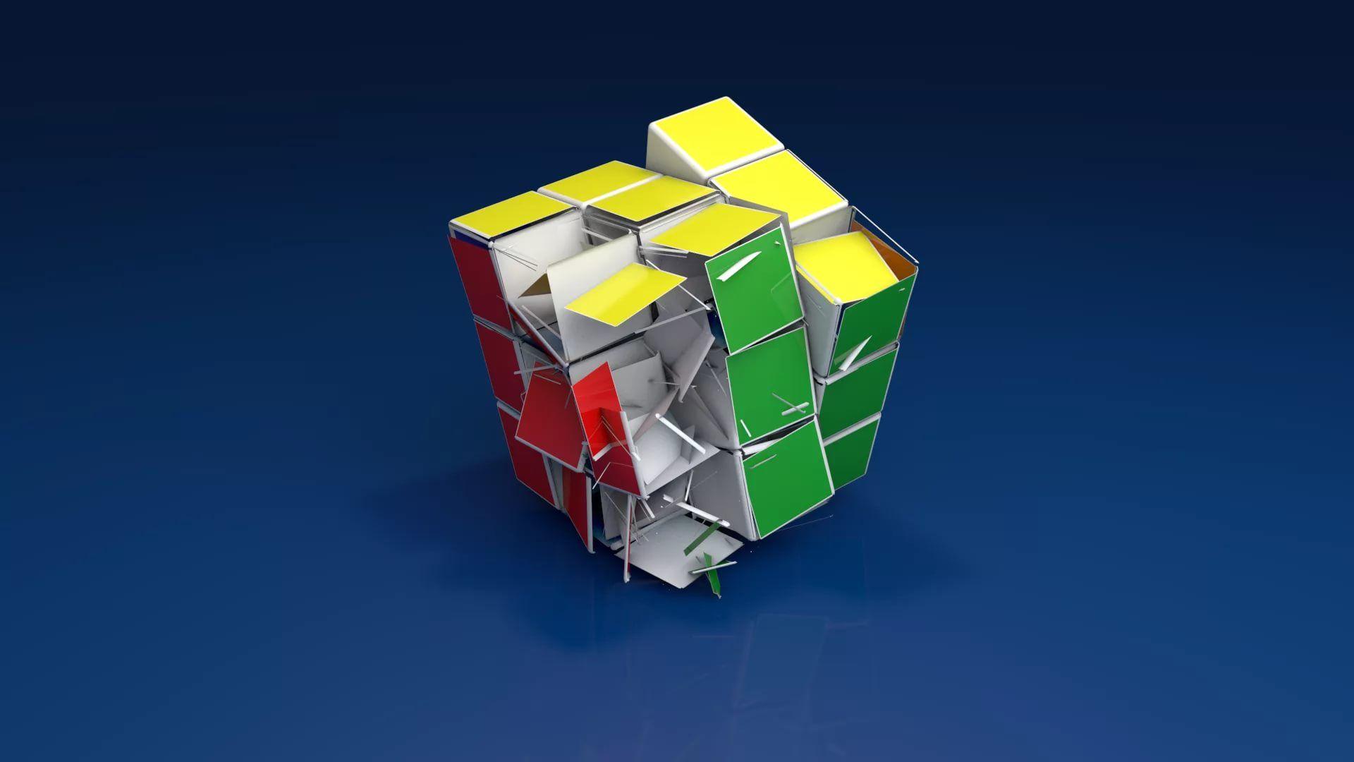 Blue Rubiks Cube Wallpaper Many HD Wallpaper