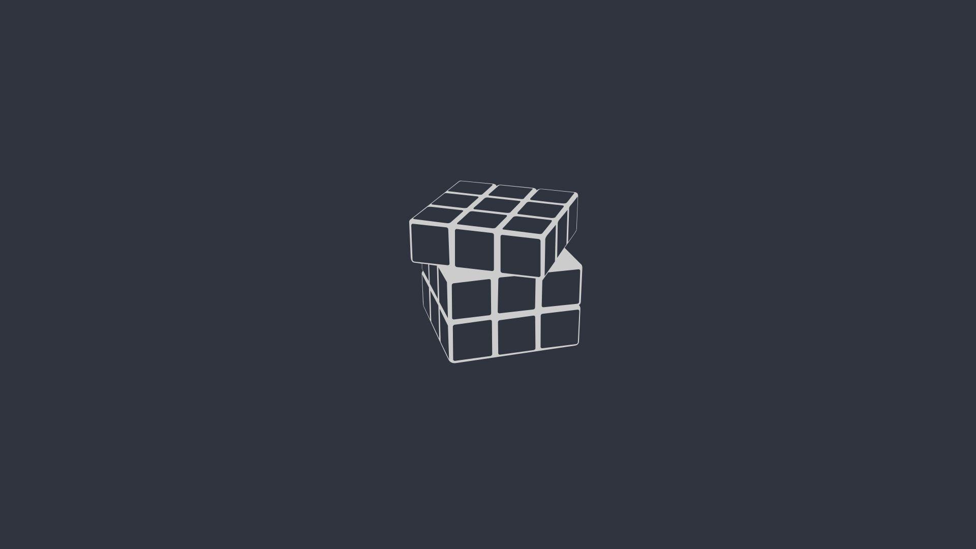Rubiks Cube Minimalism, Full HD Wallpaper