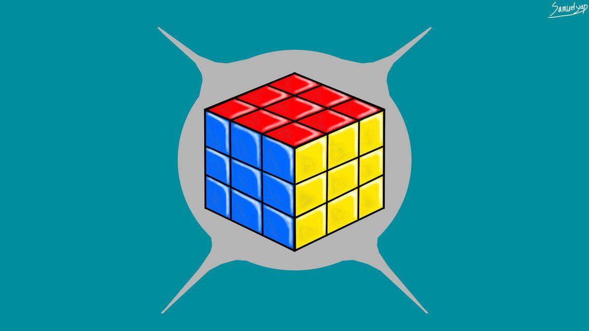 Simple Rubik's Cube Wallpaper