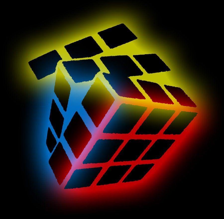 Glowing Rubik's Cube