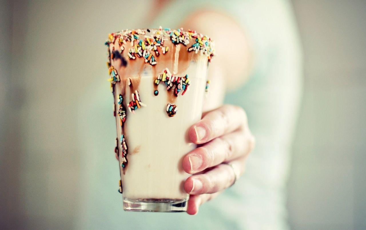Cold Milkshake with Sprinkles wallpaper
