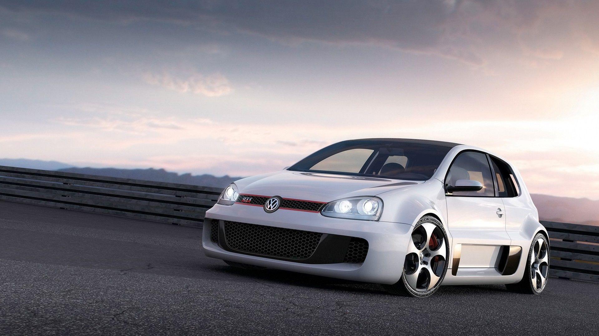 golf gti car stance volkswagen wallpaper and background