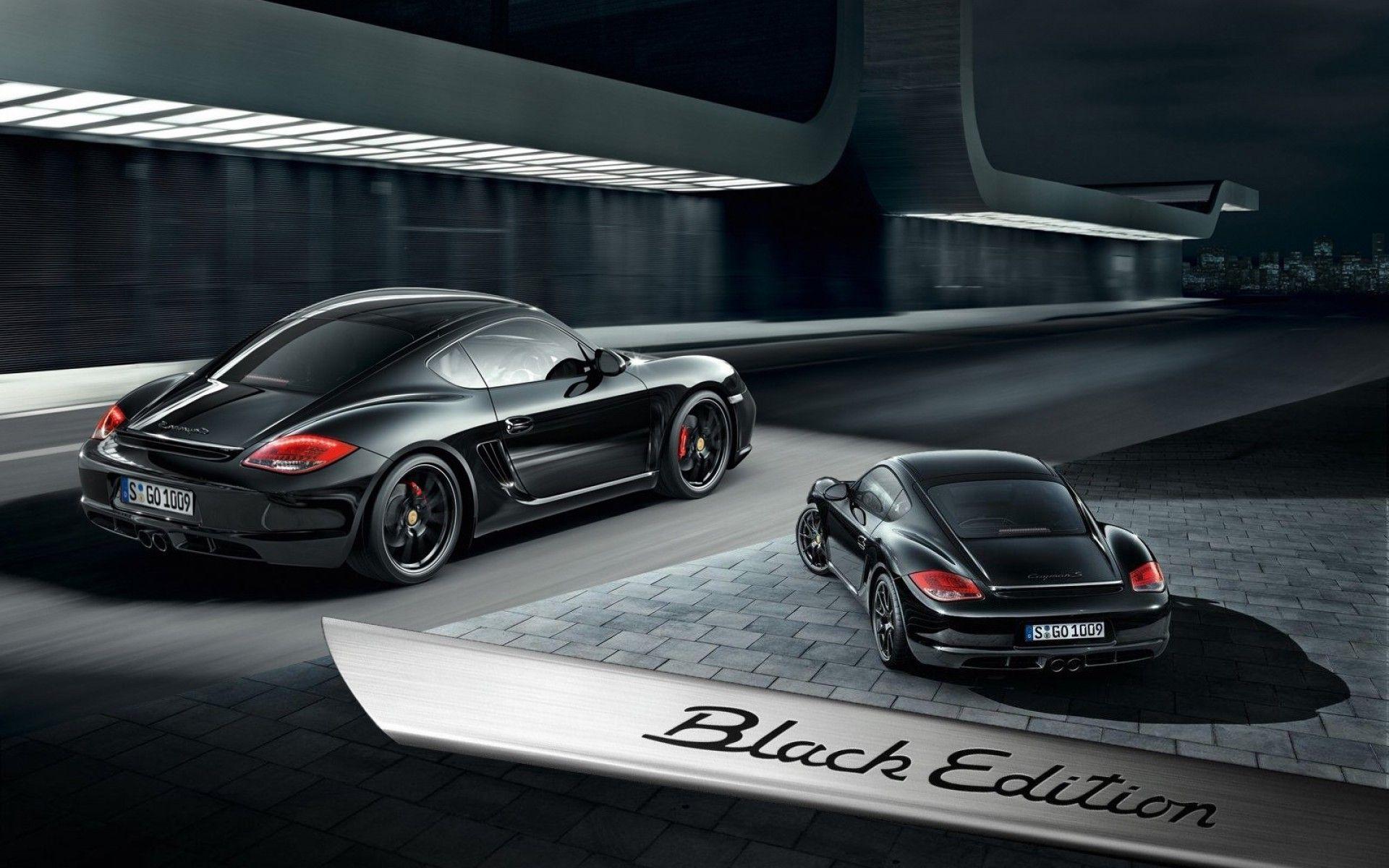 Porsche Cayman Black Wallpaper