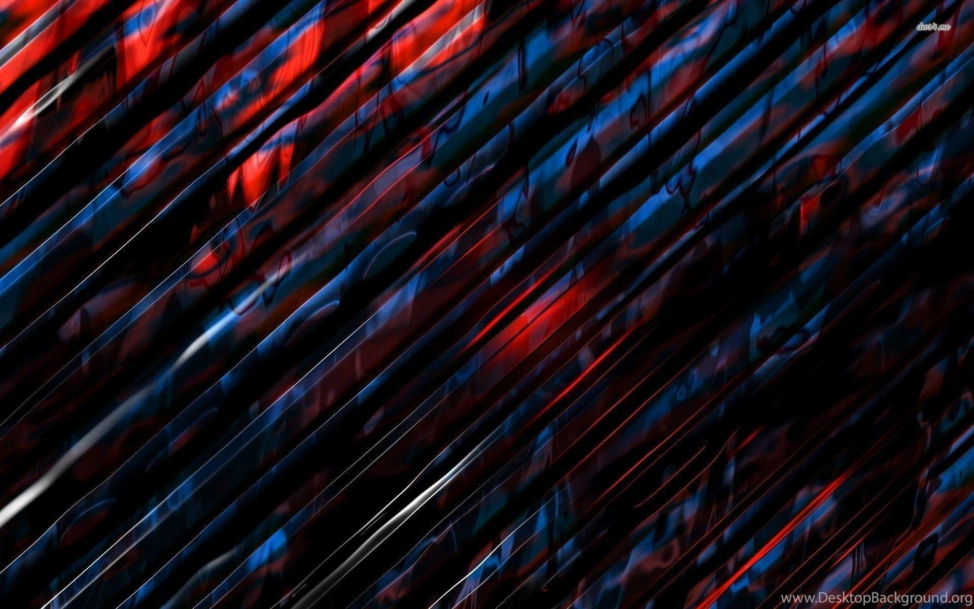 Metallic Shiny Red And Blue Curves Wallpaper Desktop Background