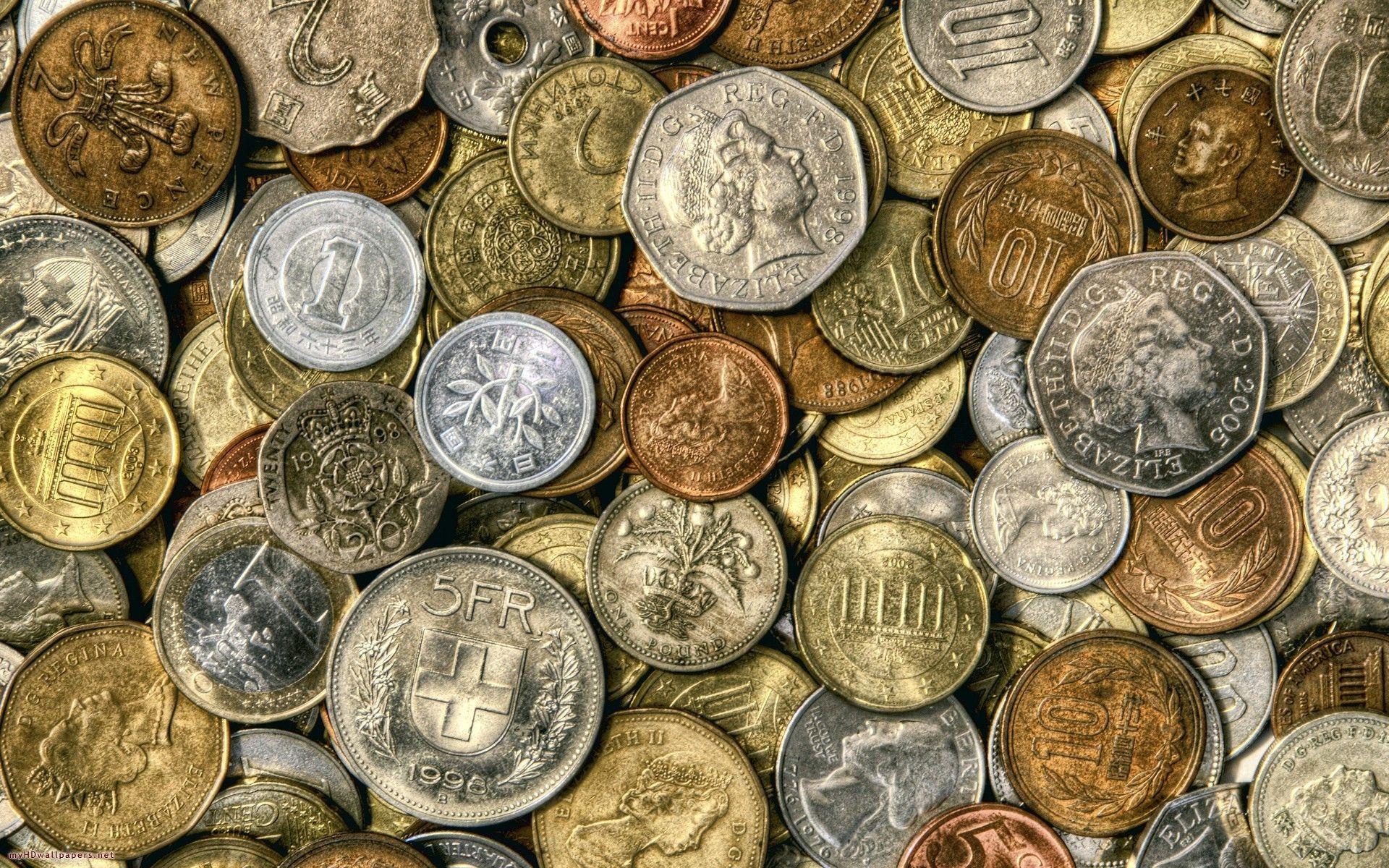 Finance Wallpaper Money Different Coins. file