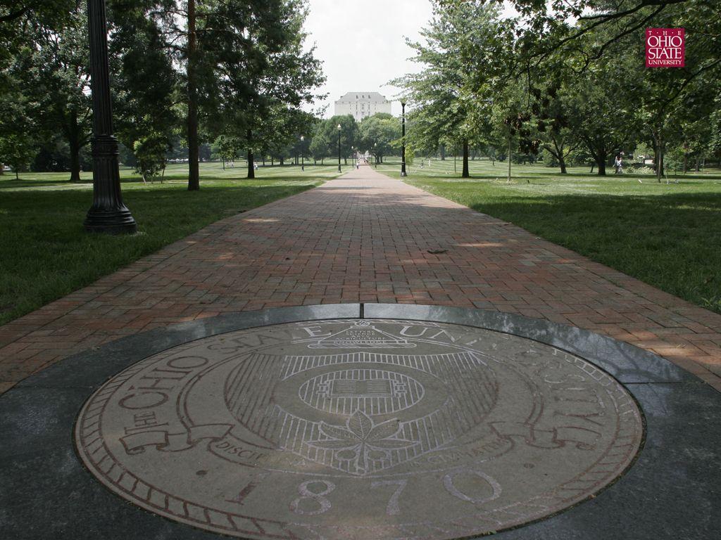 OSU seal at the beginning of the long walk :). I BLEED Scarlet