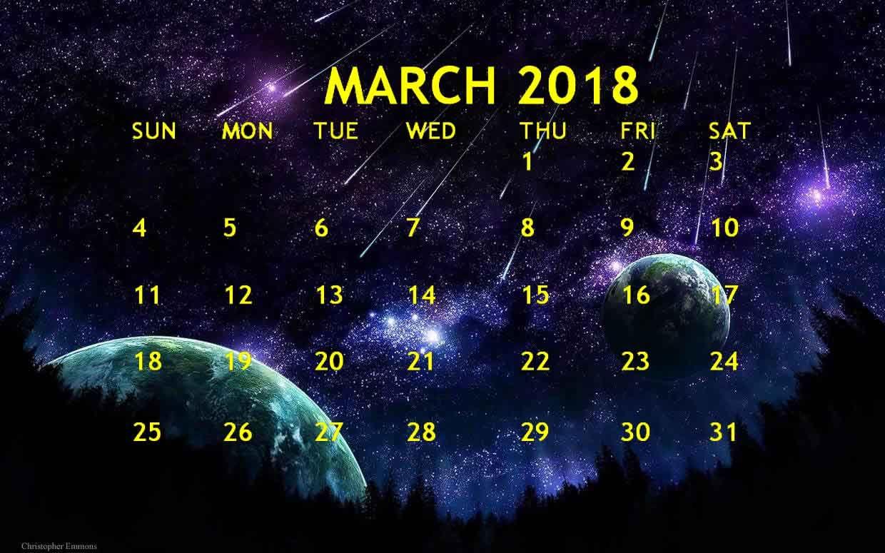 March 2018 Calendar Wallpaper Download Calendar Wallpaper