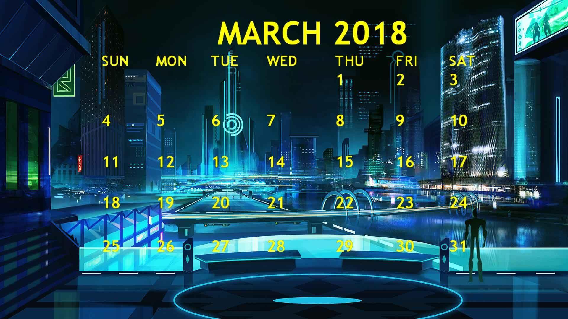 March 2018 Calendar Wallpaper Calendar Wallpaper