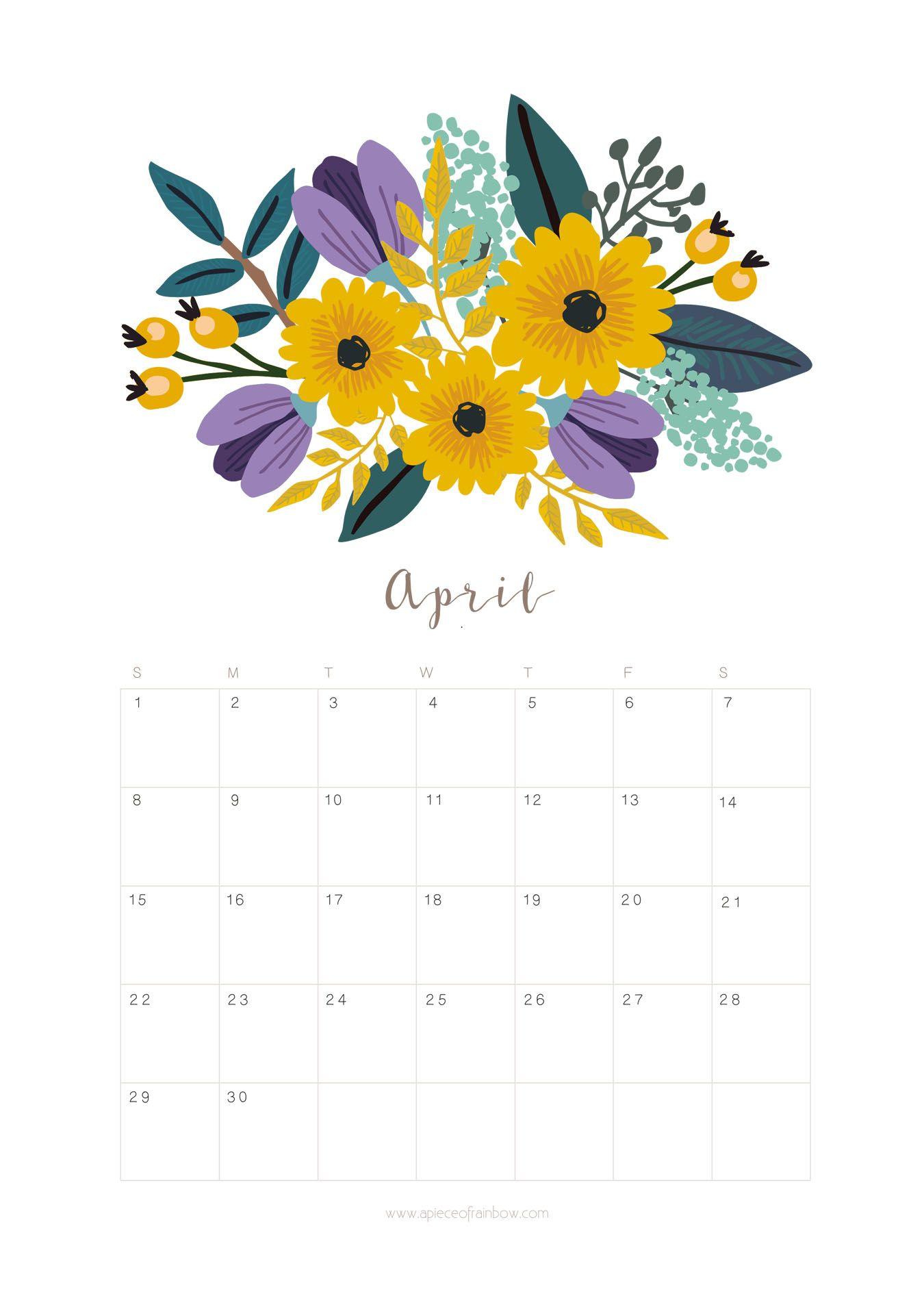 April 2018 Calendar Wallpapers Wallpaper Cave