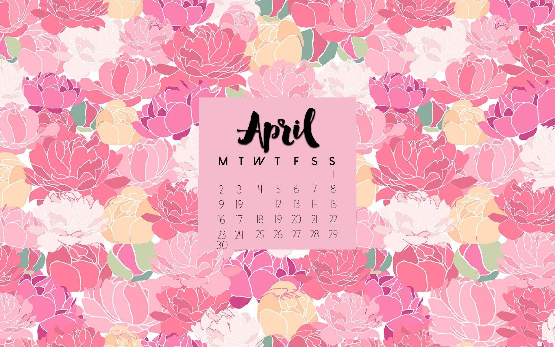 April 2018 Calendar Wallpaper