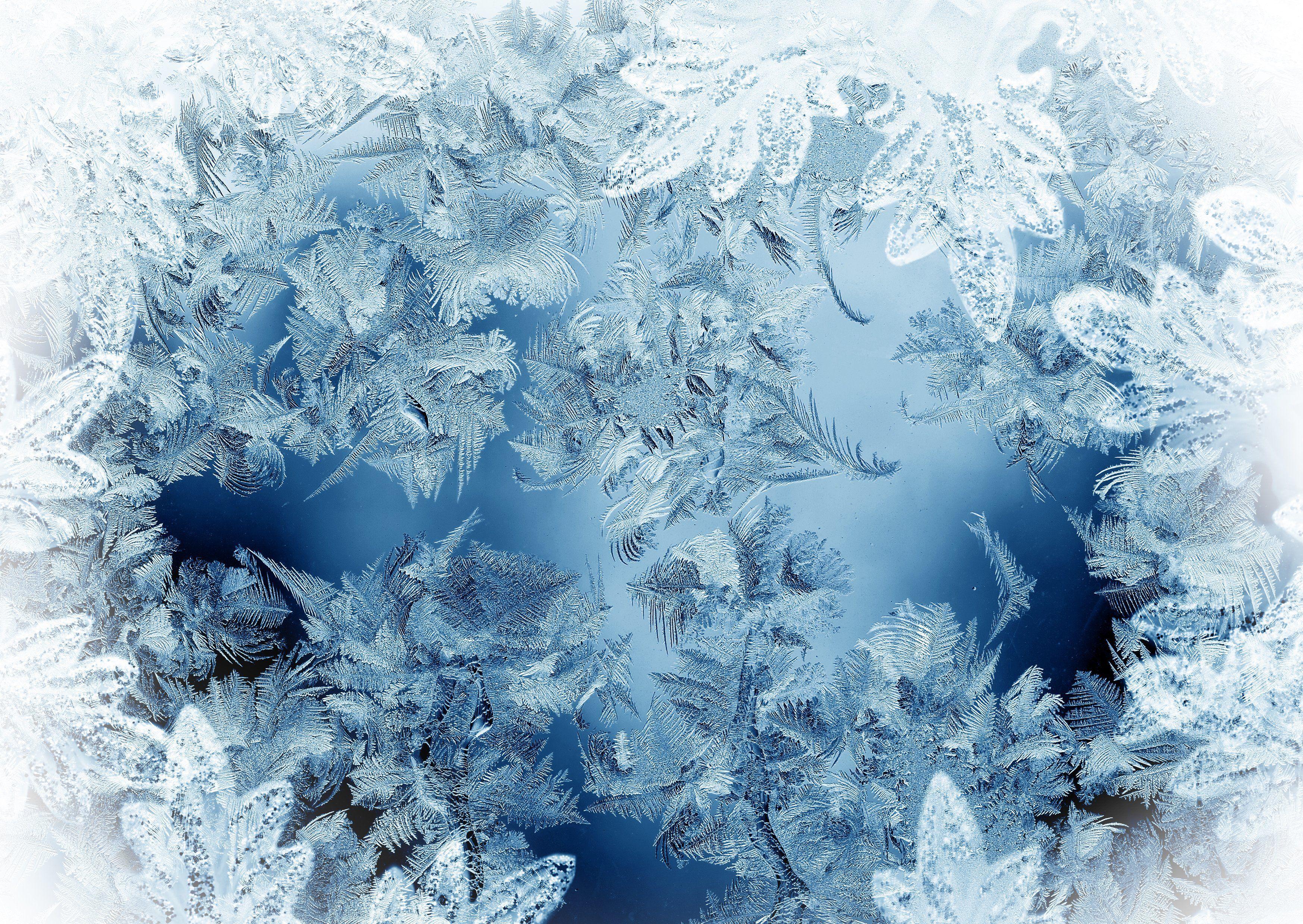 texture ice pattern frost wallpaper background. Winter
