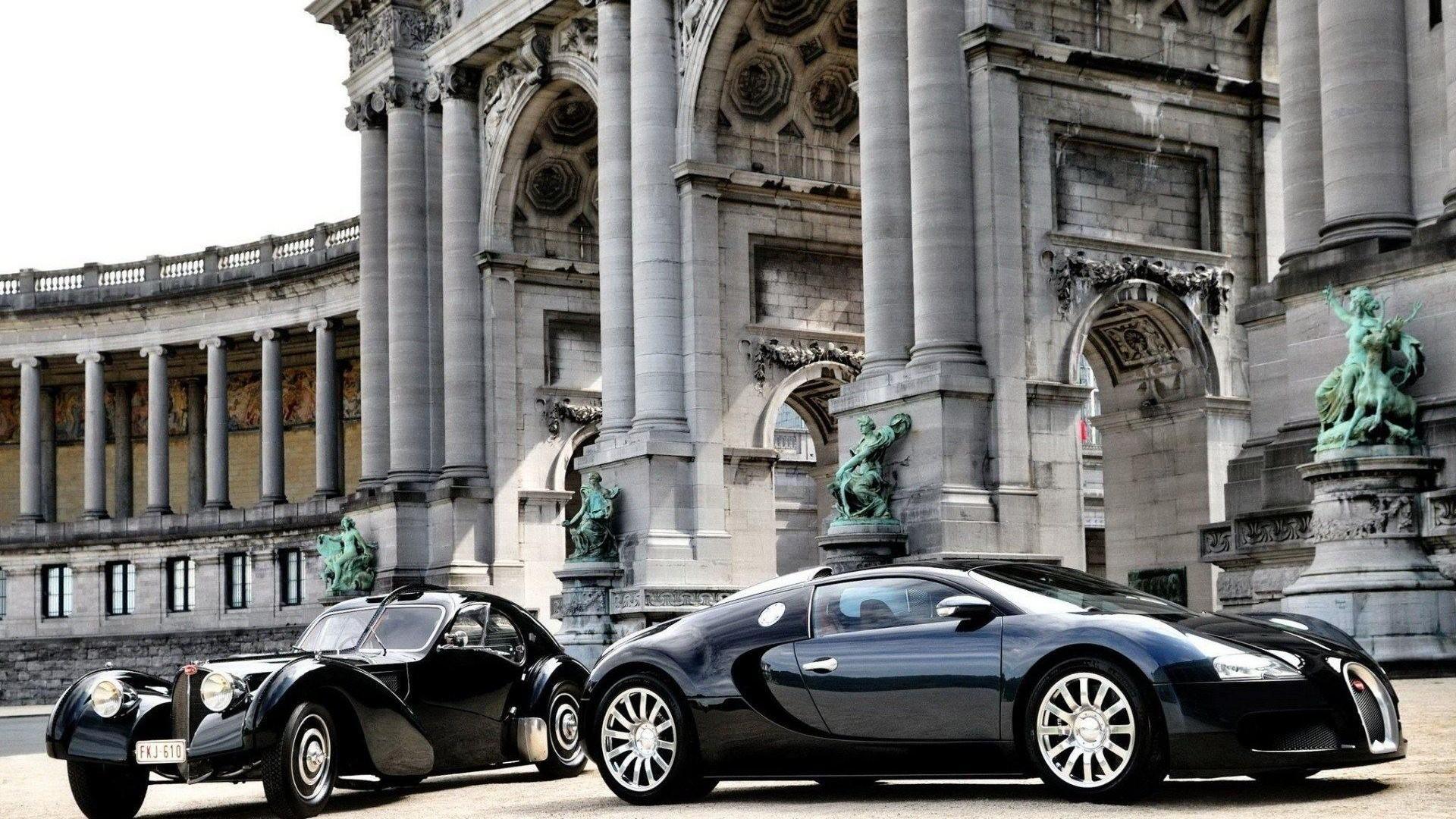Download Wallpaper 1920x1080 Cars, Bugatti, Veyron, Luxury, Black