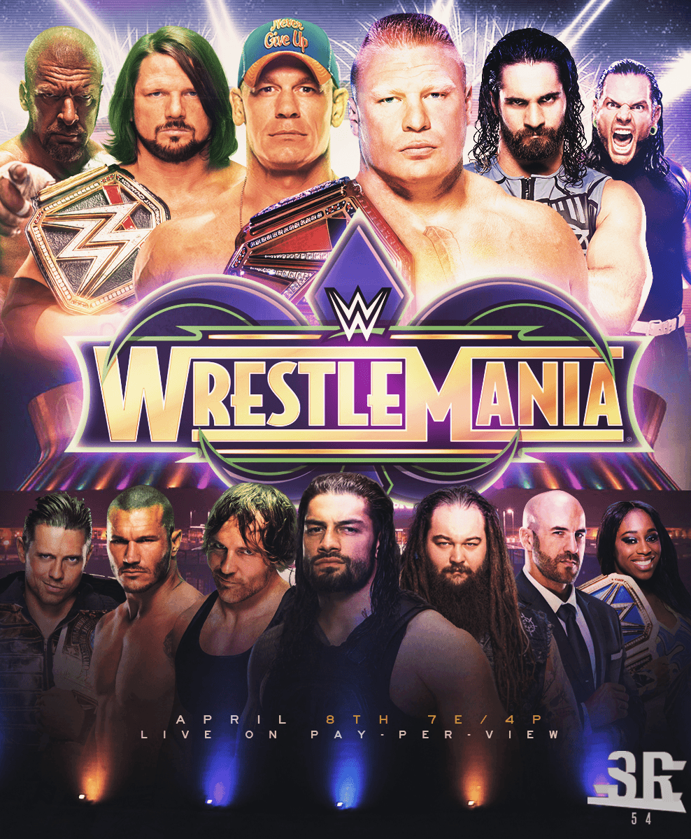 Image result for wrestlemania 2018 poster. ubw: wrestlememia