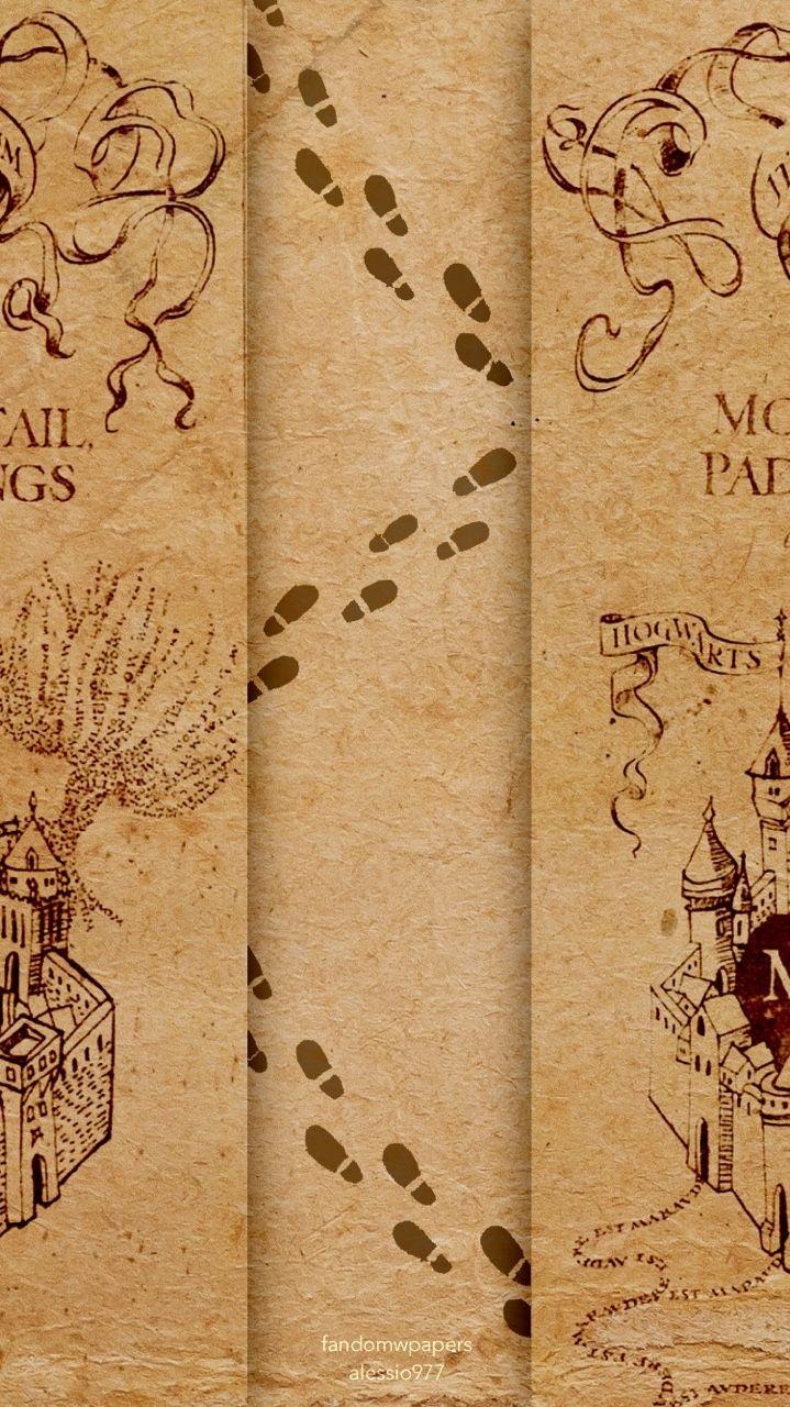 Marauder's map. Background. Harry potter, Wallpaper