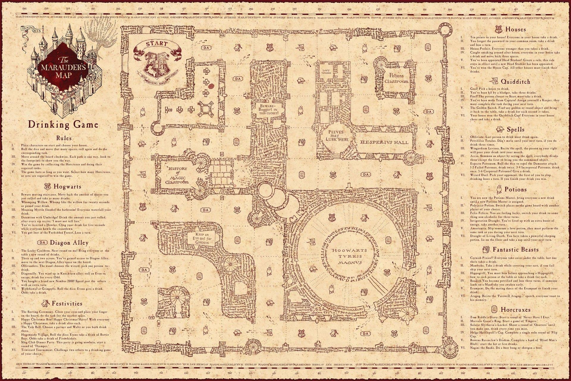 Printable Marauders Map Printable Word Searches