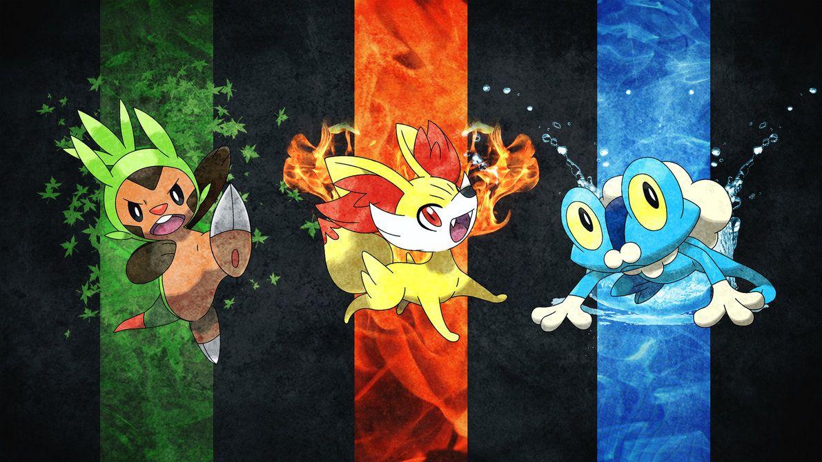 Pokemon 6th Gen Starters Wallpaper