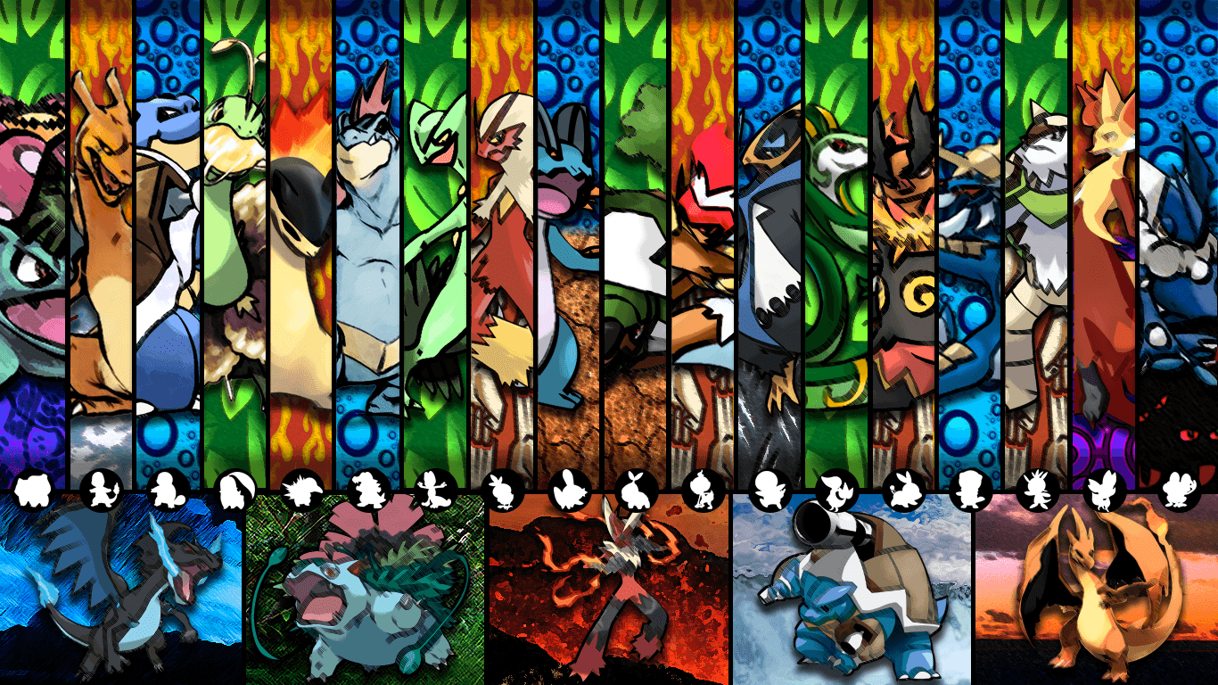 Pokemon Wallpapers All Starters Wallpaper Cave