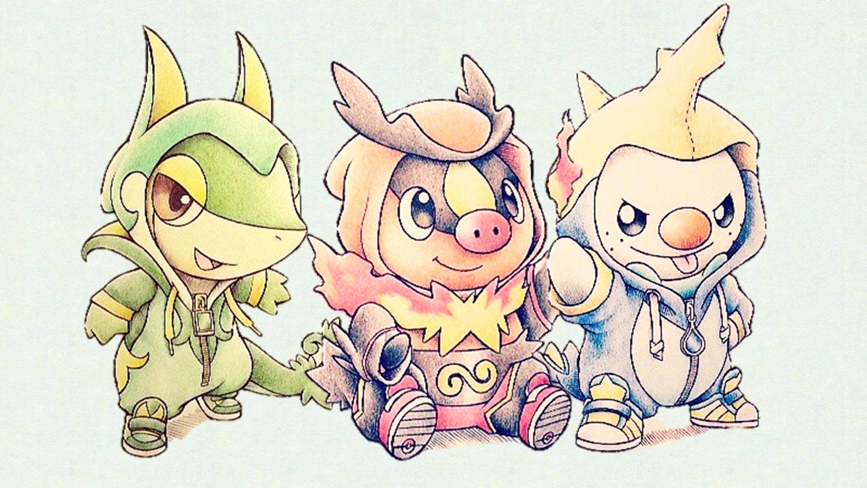 Pokemon Starters Wallpaper