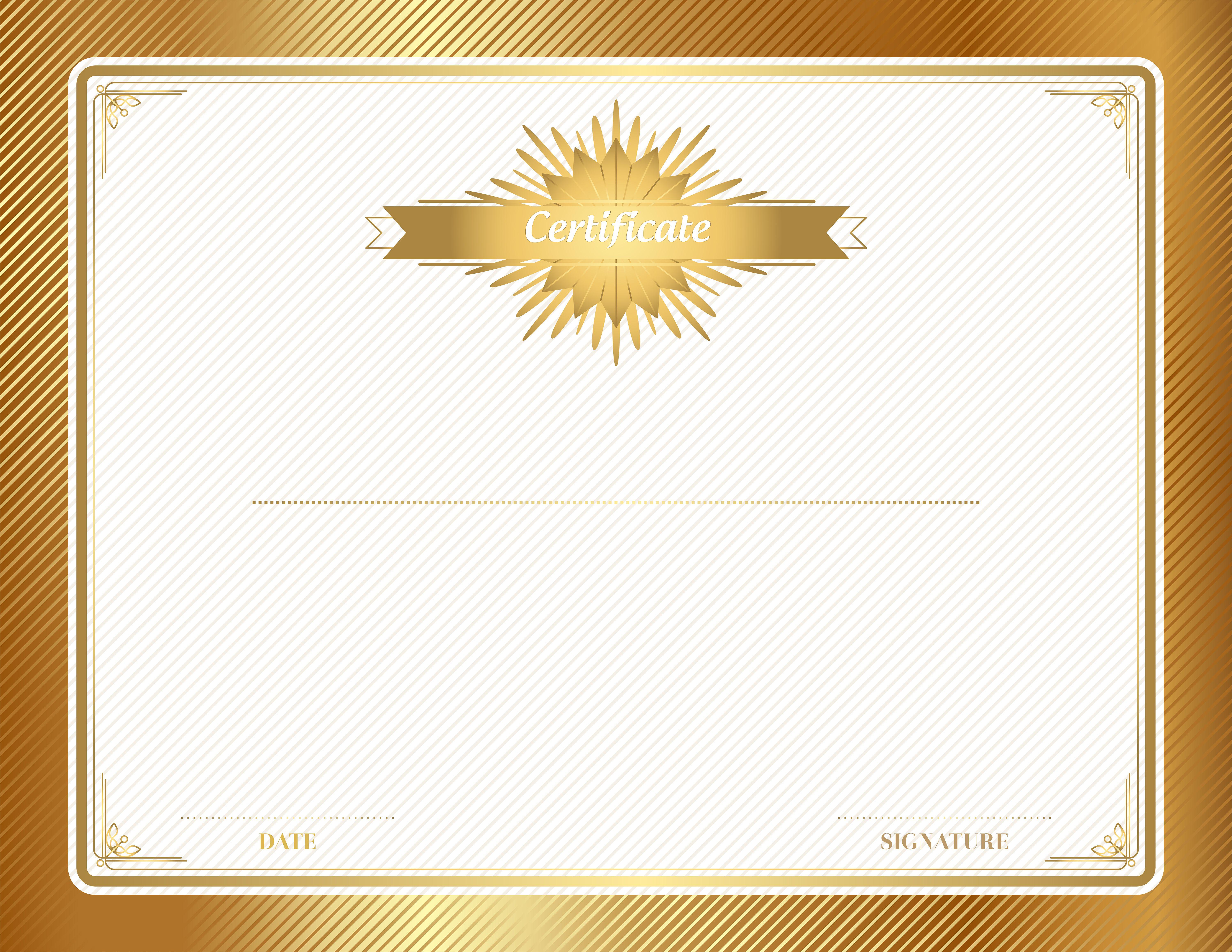 Gold Certificate Clip Art