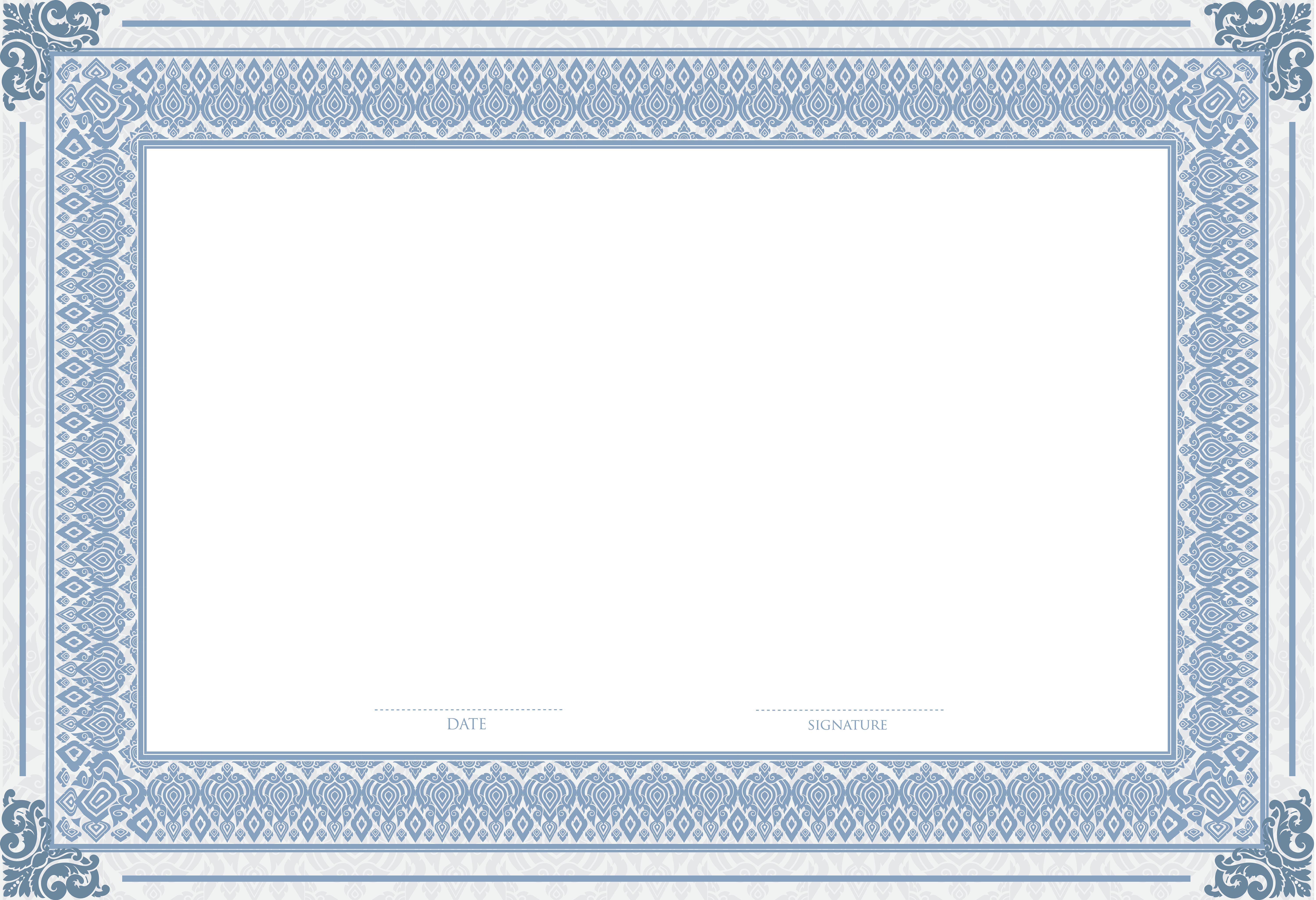 Empty Certificate PNG Clip Art Image