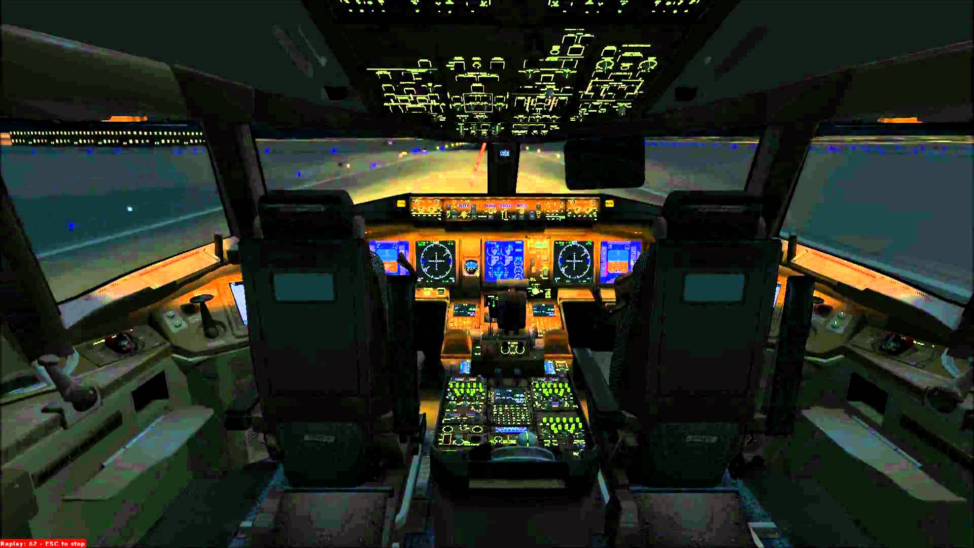 HD B777 cockpit landing Delhi ✈