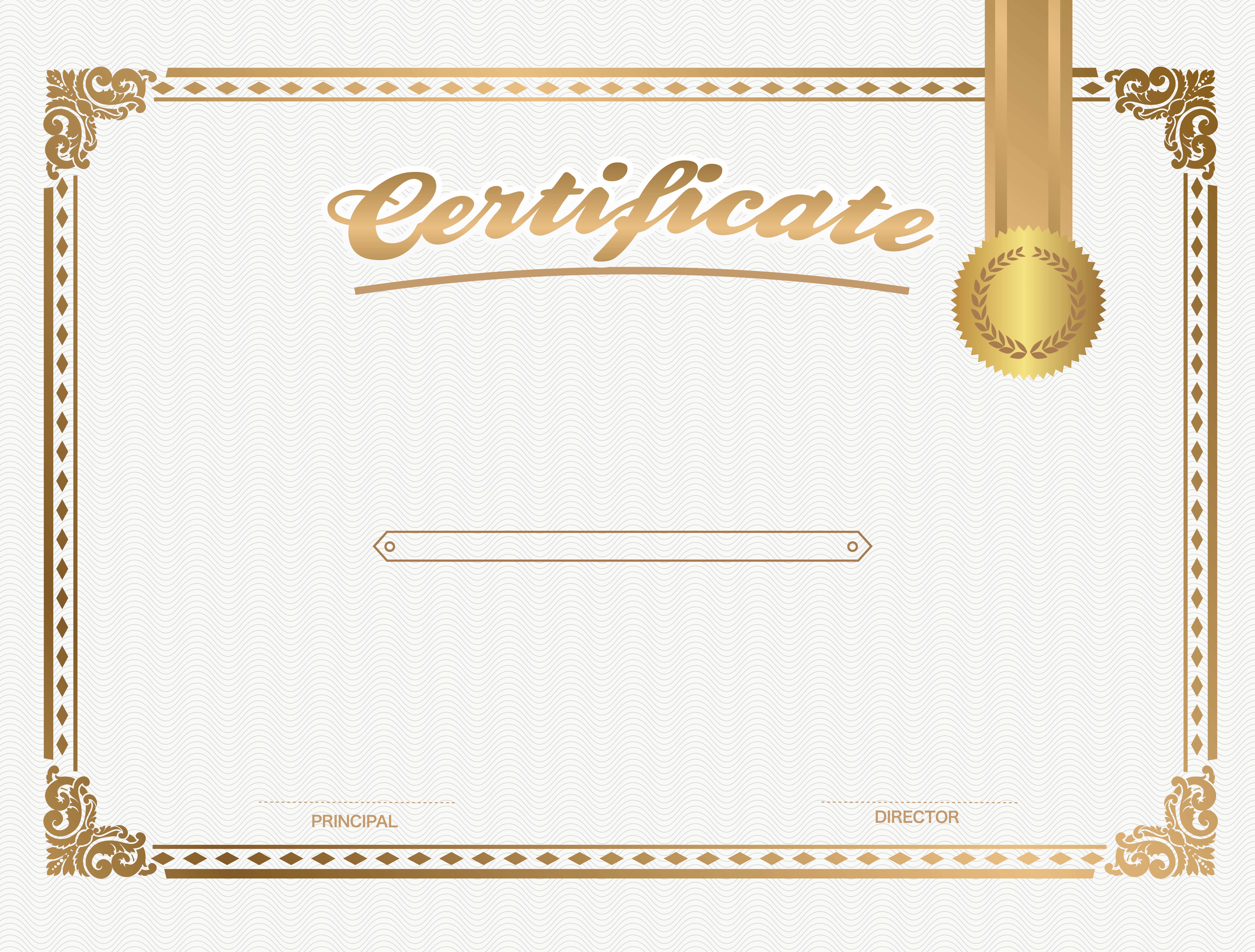 Empty Certificate Template Free Download