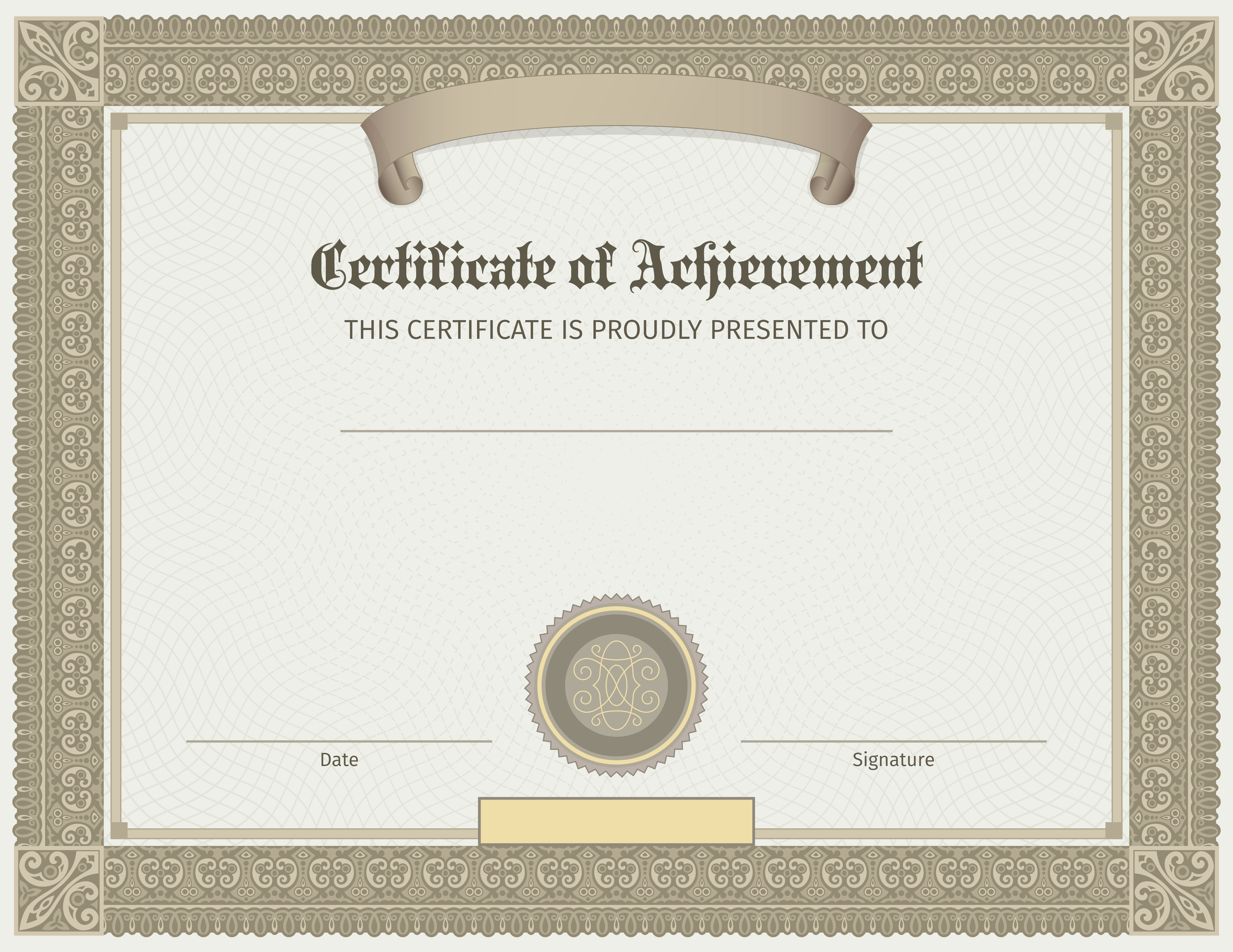 Certificate Brown PNG Image