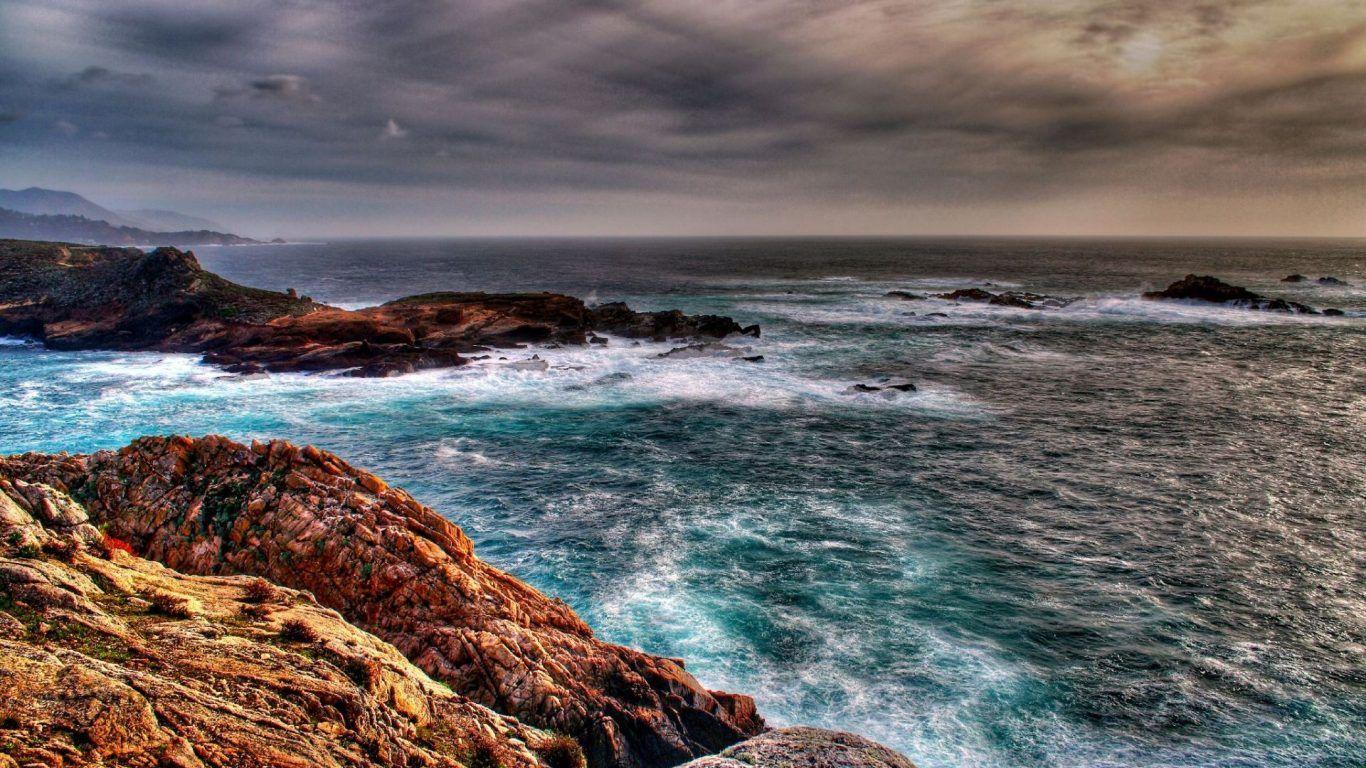 Oceans: Lands Ocean Baja Kayakers Arch End California Waves