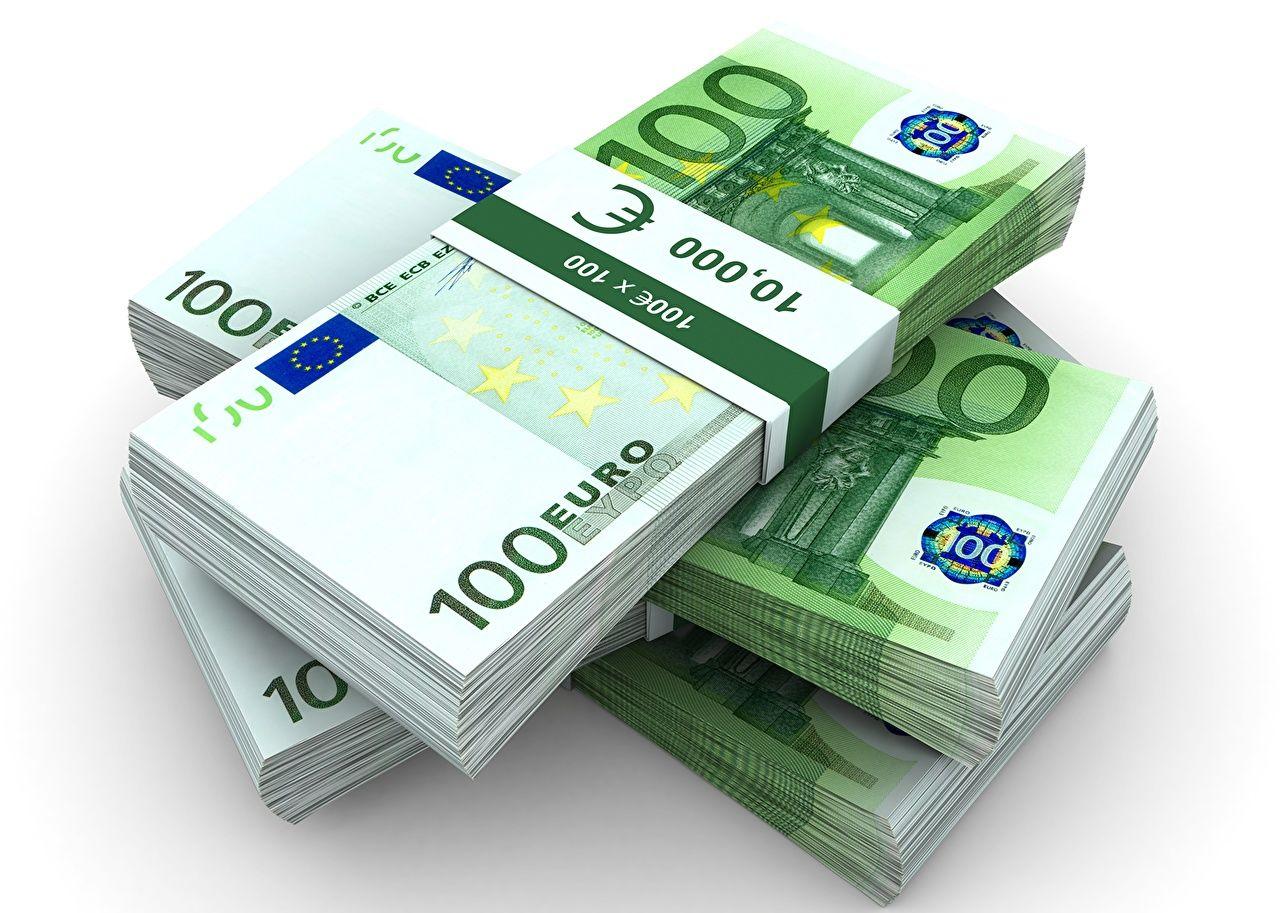 Wallpaper Euro Paper money 100 Money Closeup