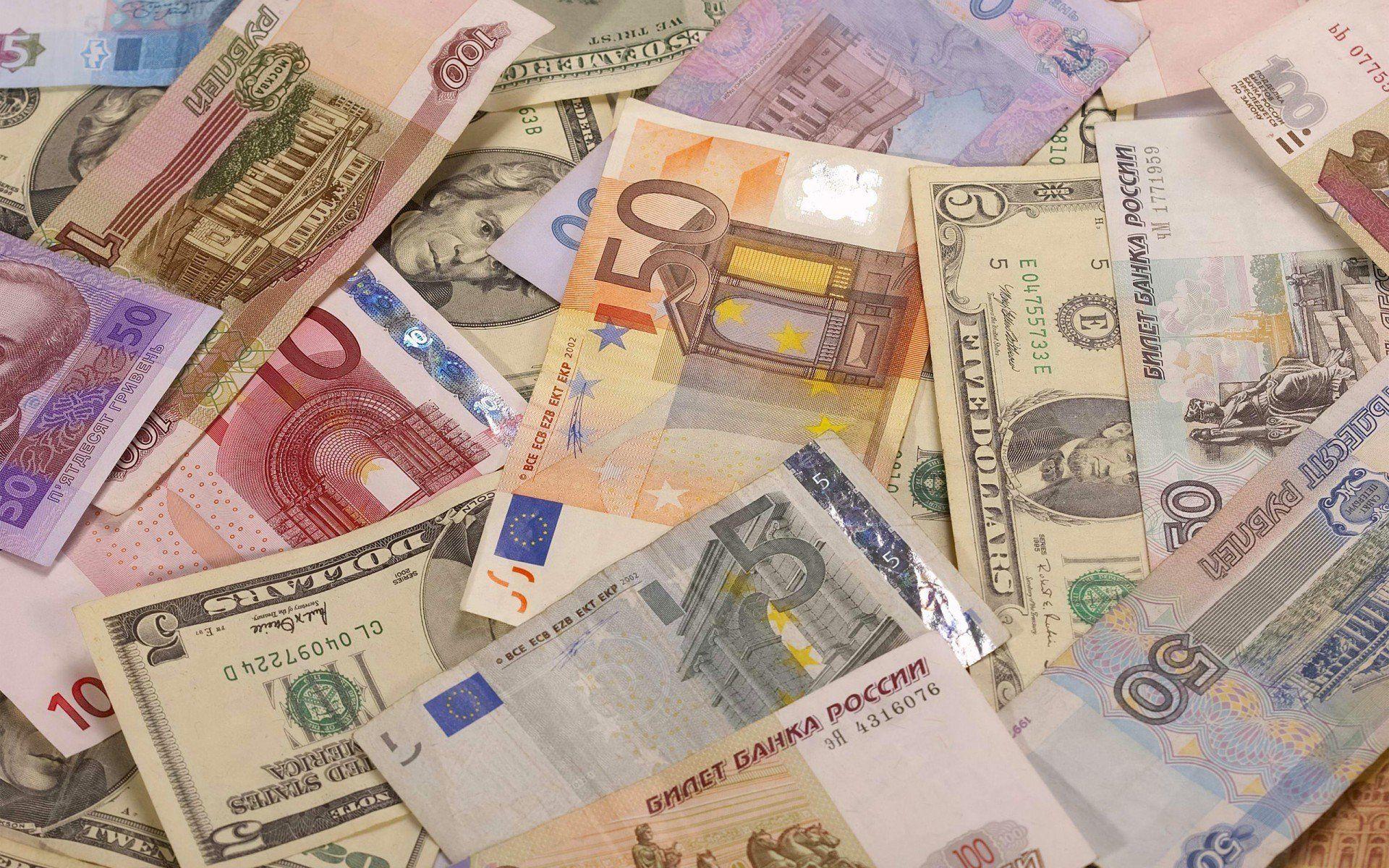 euro dollars russian rubles money notes finance HD wallpaper