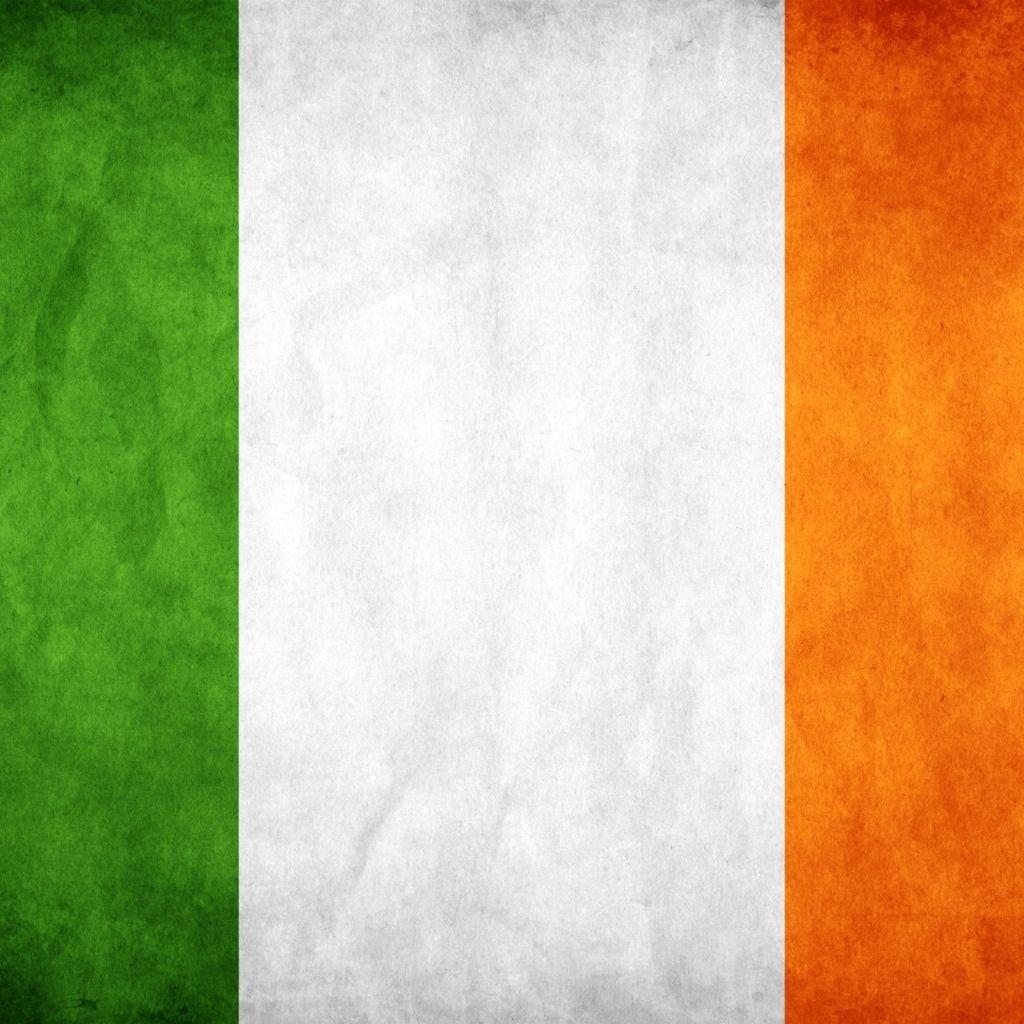 Download Wallpaper 1024x1024 Ireland, Flag, Colors, Background