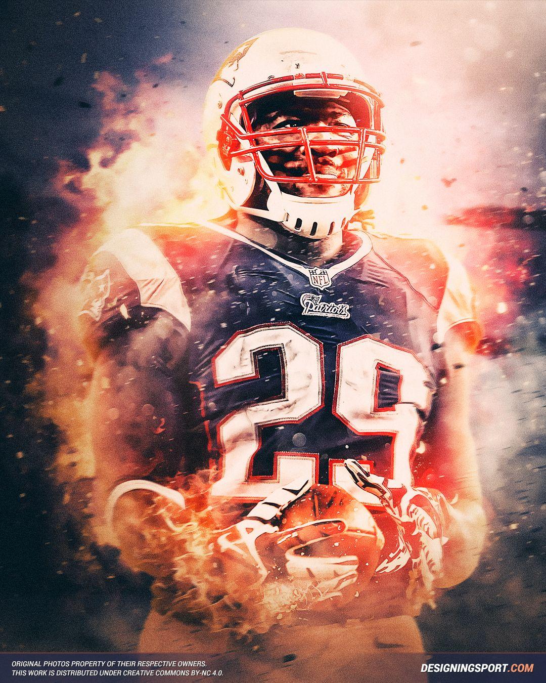 LeGarrette Blount, New England Patriots. DesigningSport.com