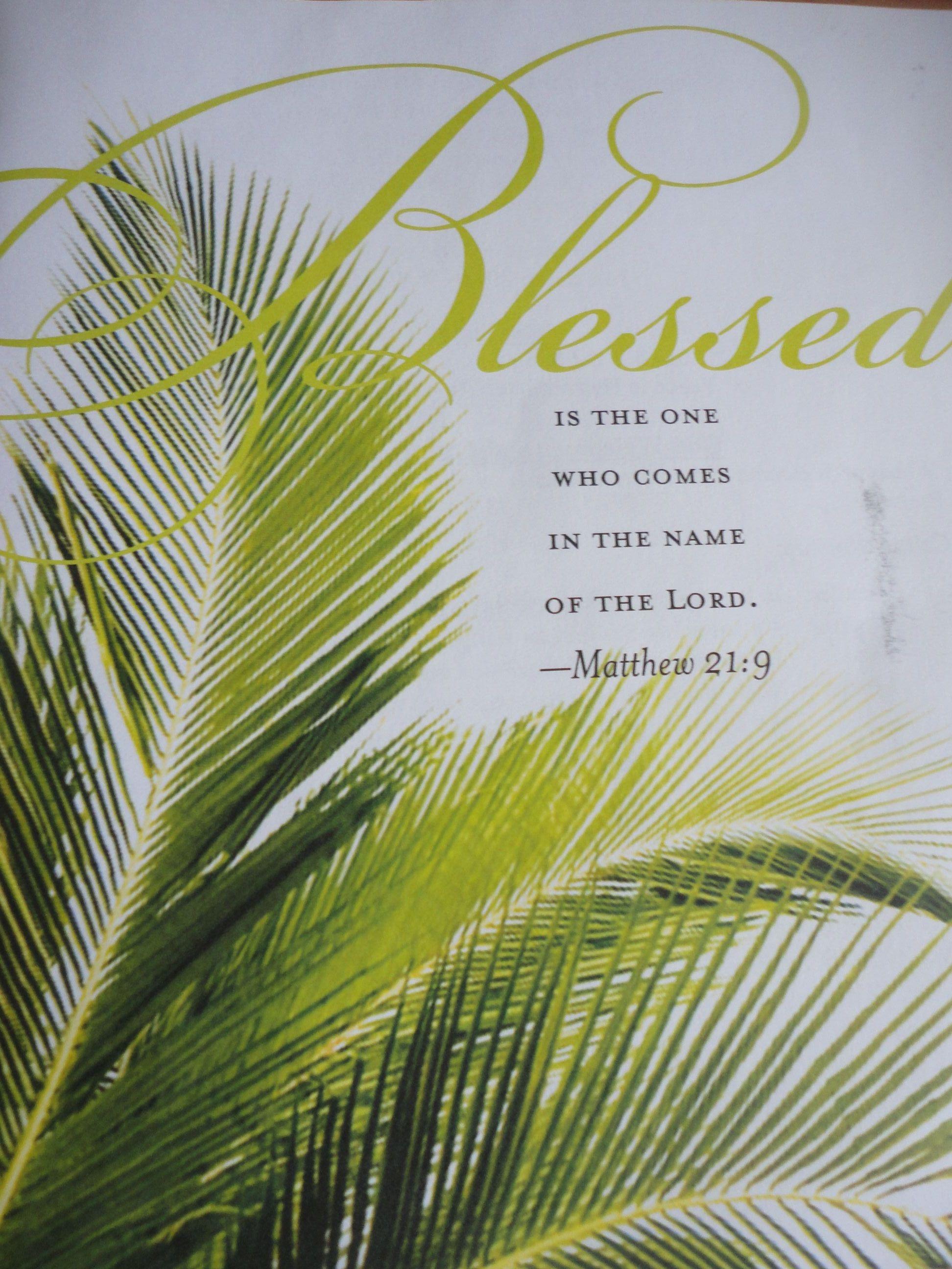 Happy Palm Sunday!