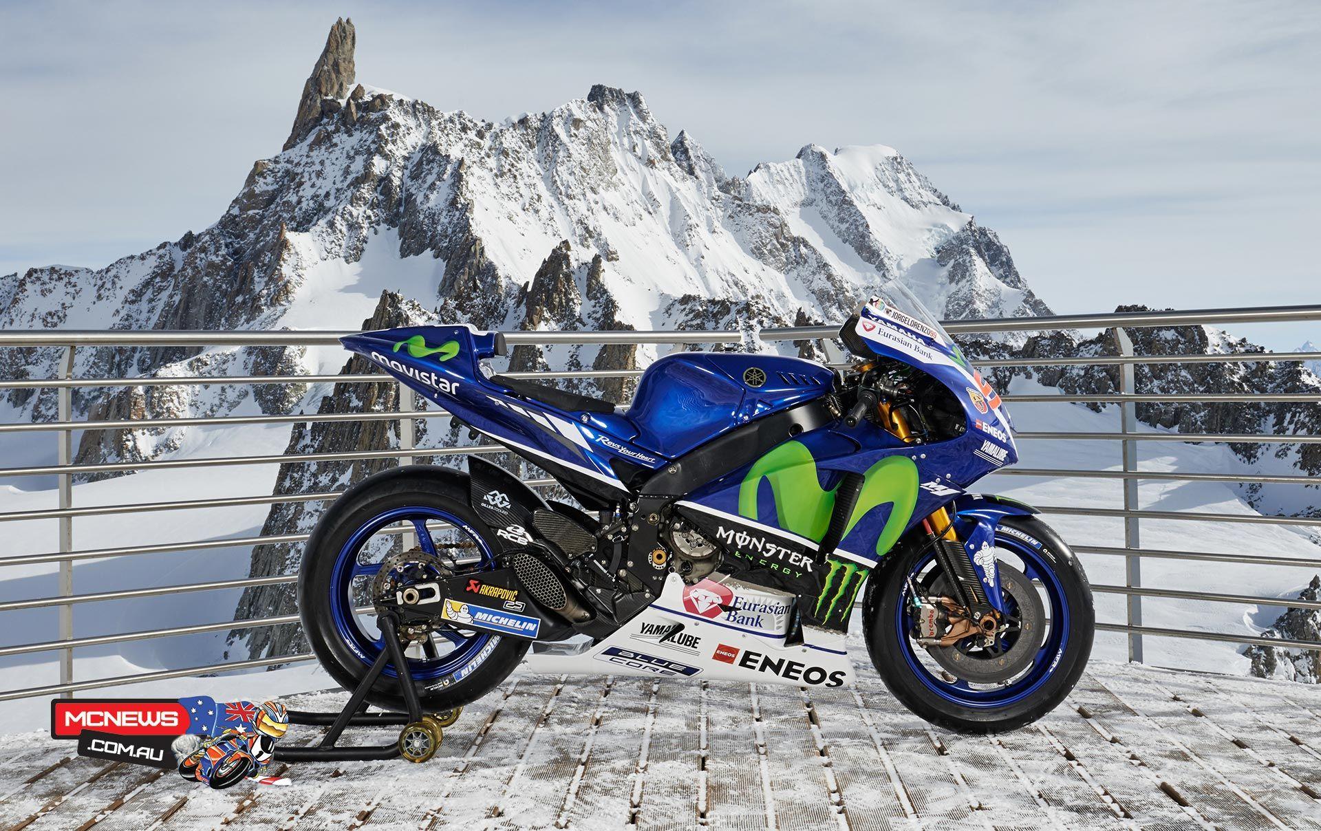 Yamaha YZR M1 On Mont Blanc Massif