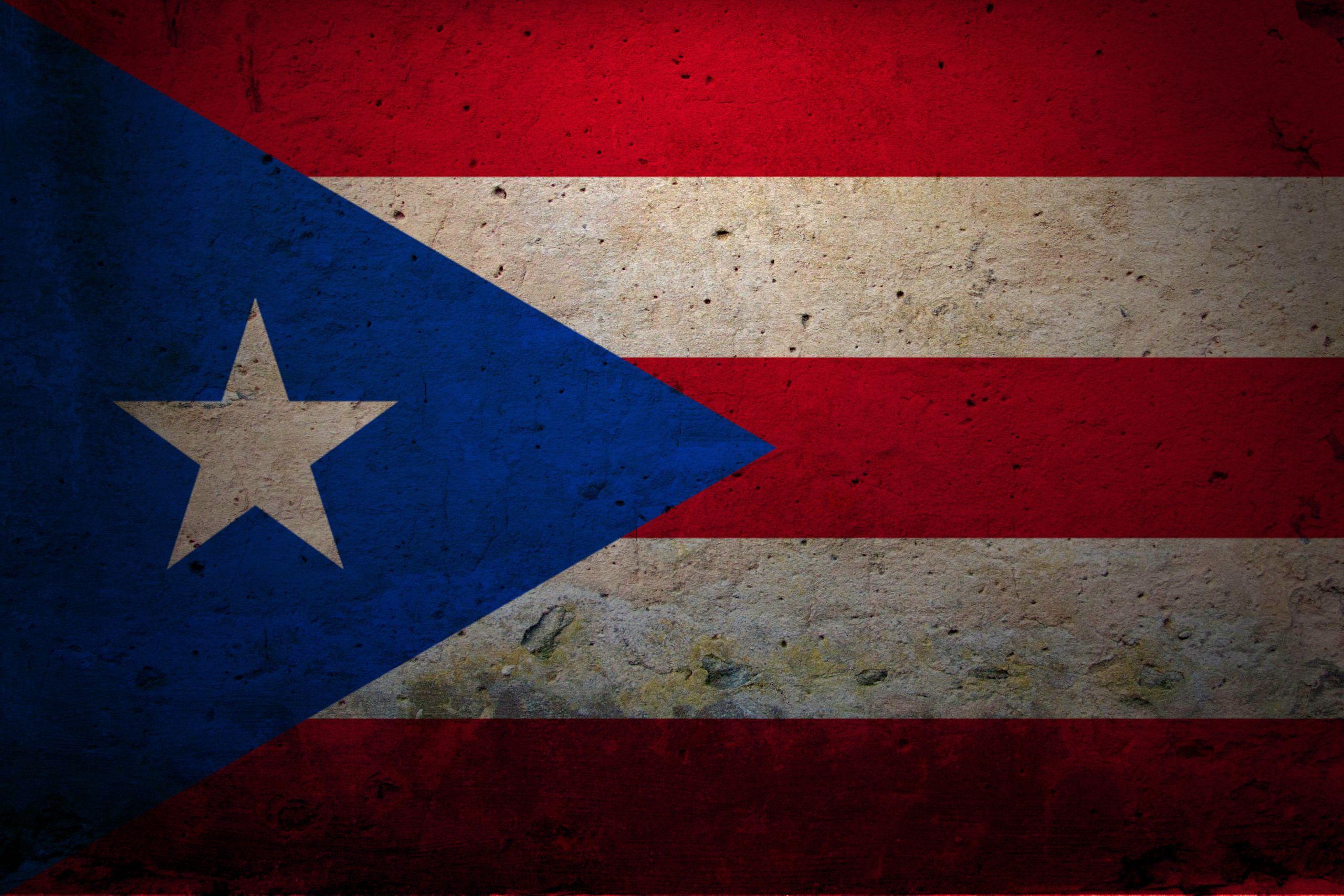 Flags Grunge Puerto Rico