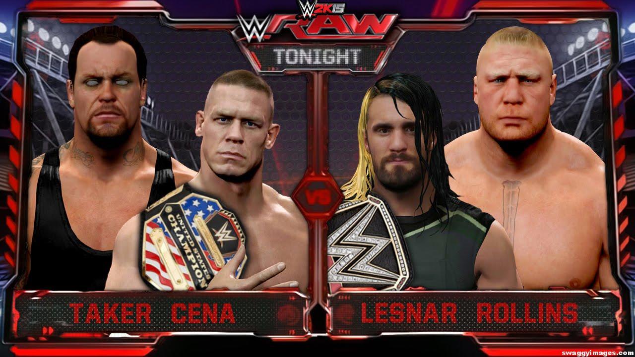 Undertaker And John Cena vs Brock Lesnar And Seth Rollins