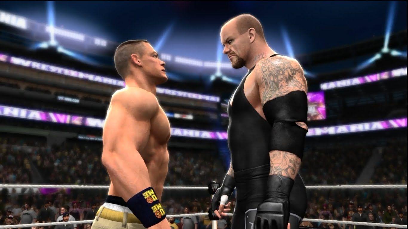 WWE 2K14 Cena Attempts to Defeat The Streak in Undertaker's