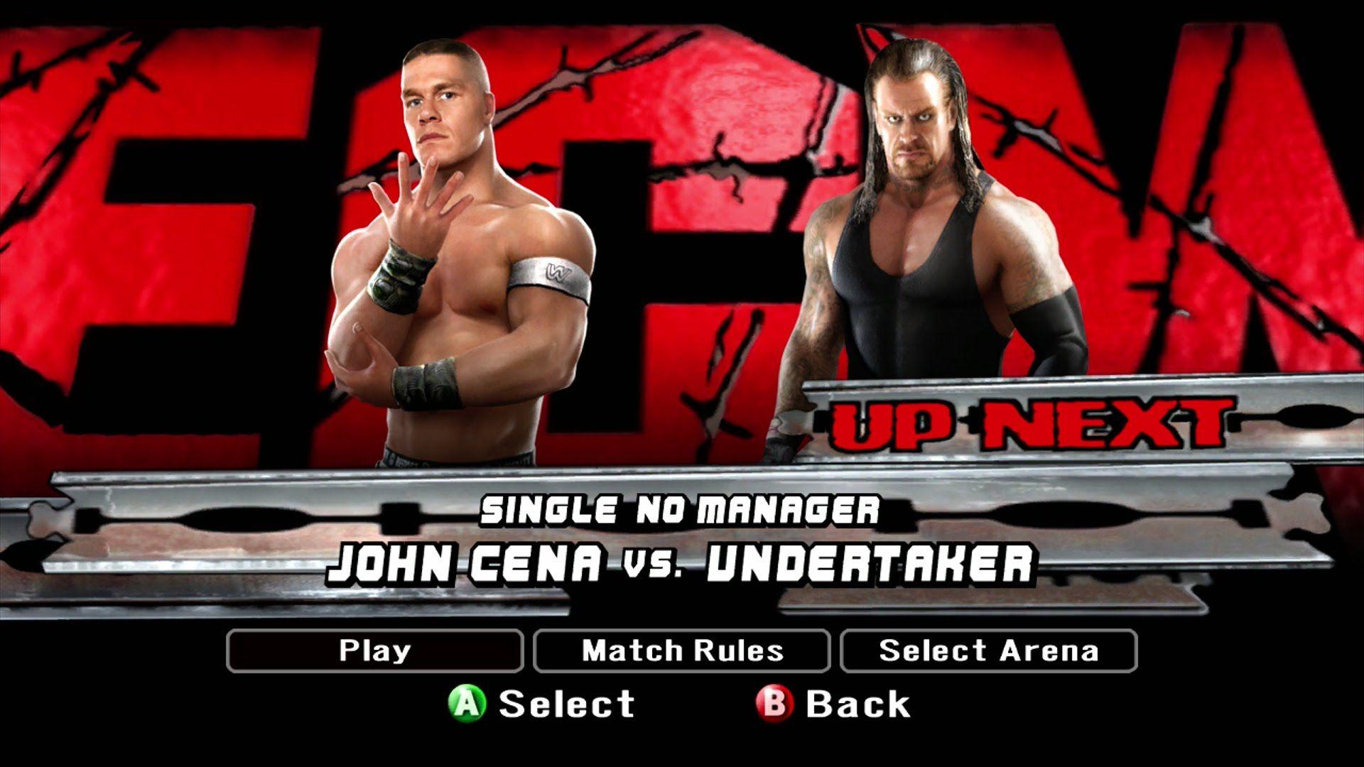 WWE Smackdown Vs Raw 2008 Cena Vs. The Undertaker