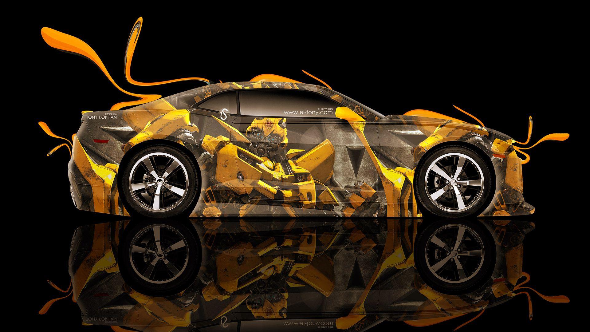 Chevrolet Camaro Transformers Bumblebee Aerography Car 2014