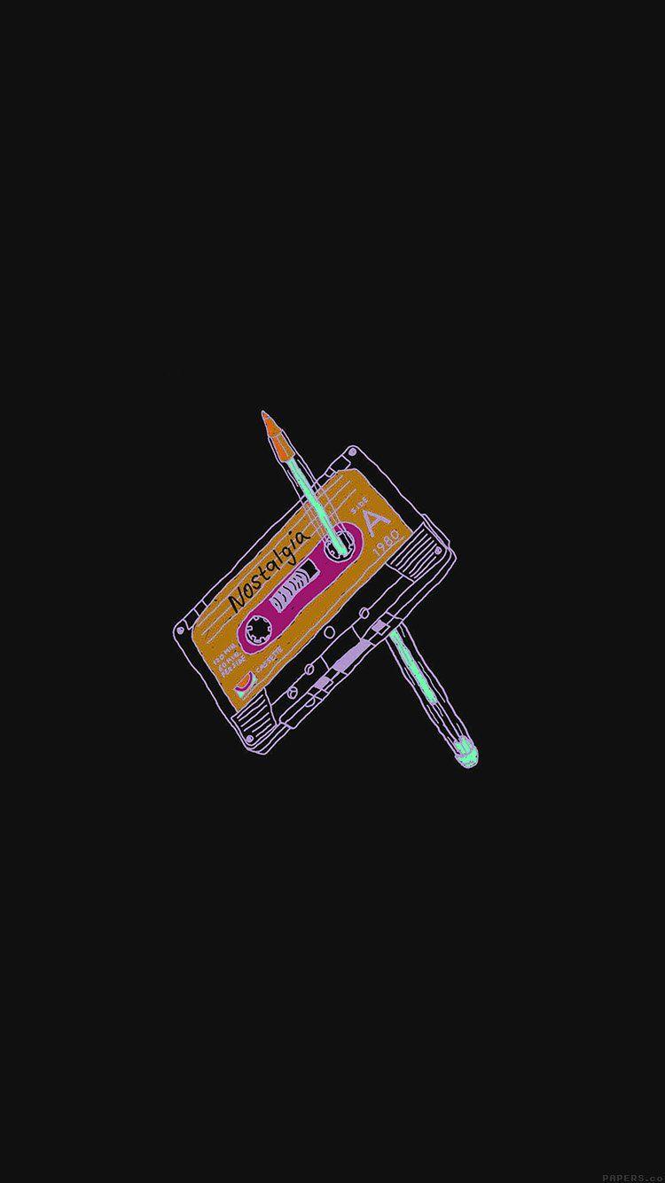 iPhone wallpaper. cassette tape old