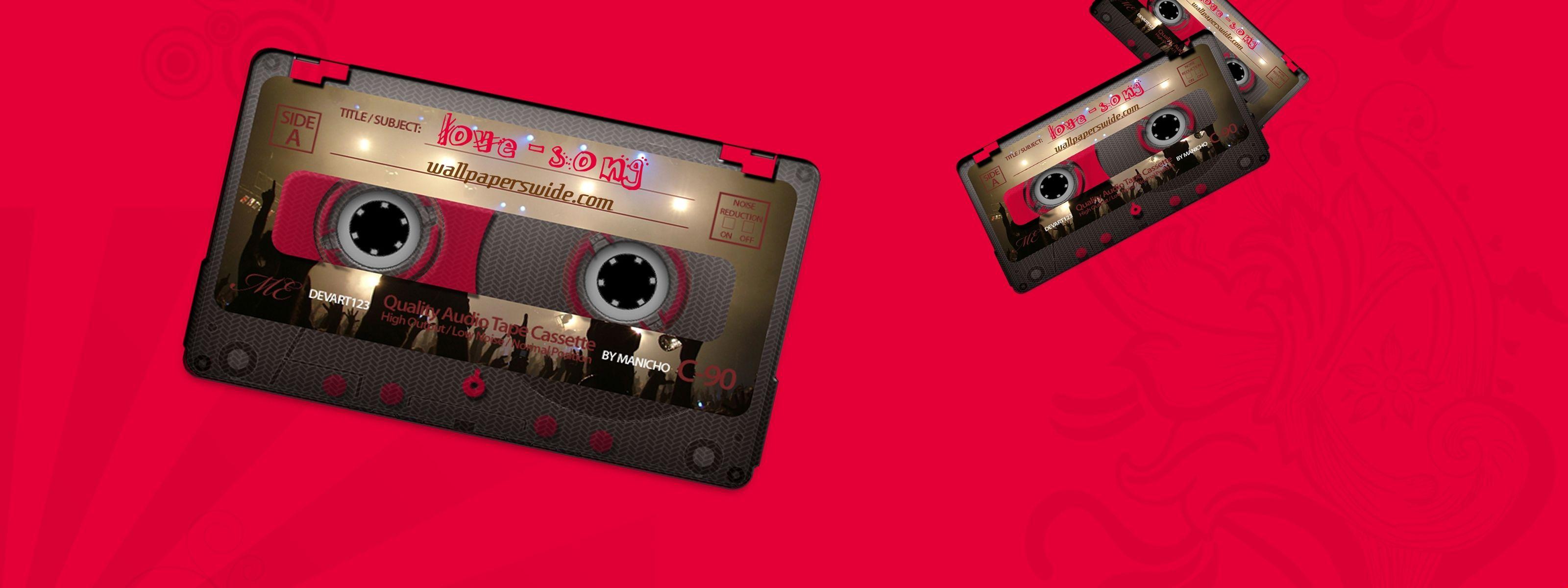 Love Cassette Background. HD Wallpaper 5k