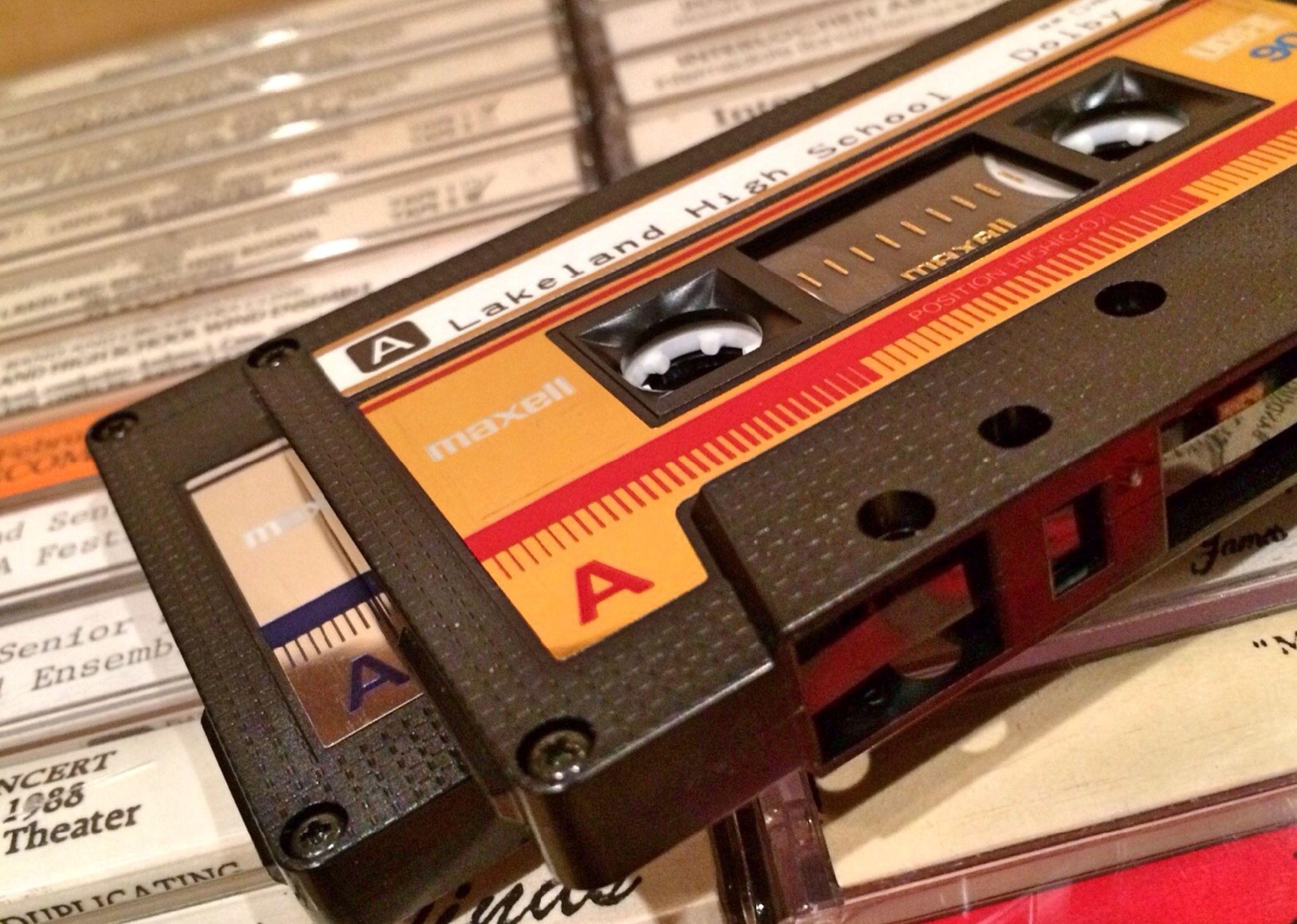 black cassette tape free image