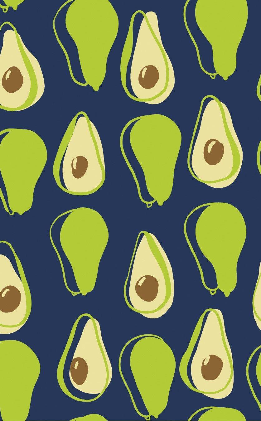 avocado wallpaper. iPhone wallpaper, Cute wallpaper, Food