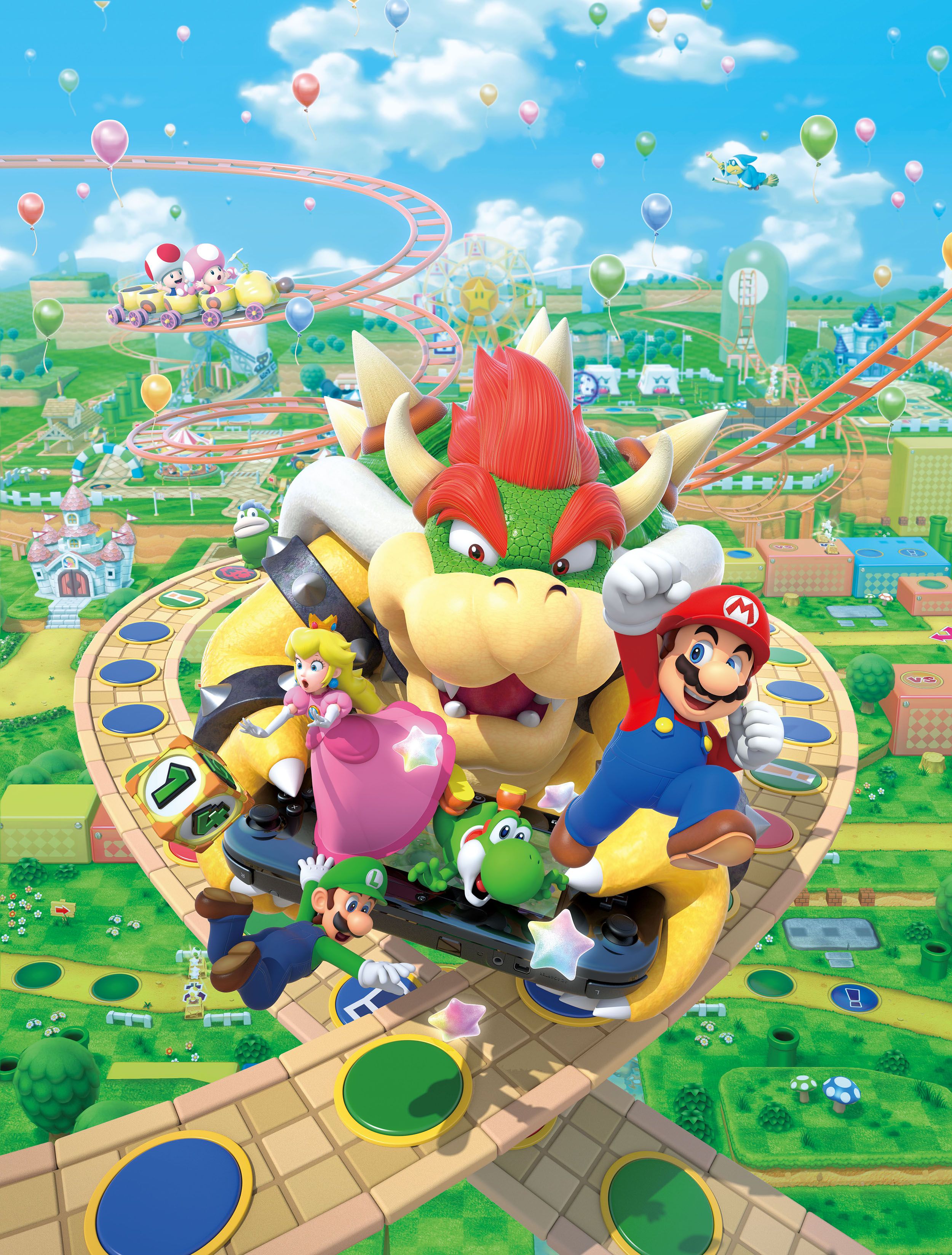 Mario Party 10 Cast Bowser Coaster Artwork 2500×3295
